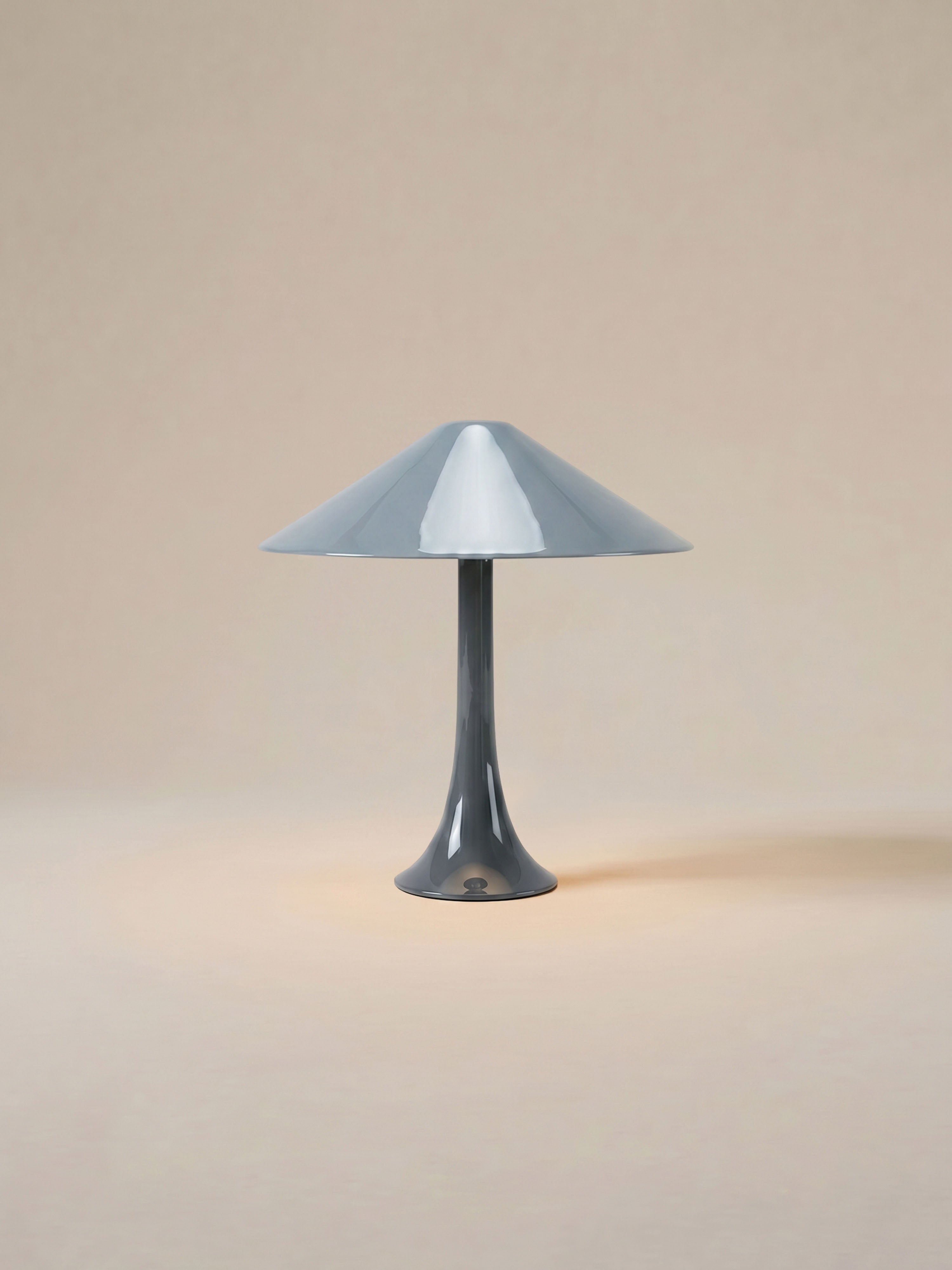 Nova Large Portable Lamp | Grey Base - Aqua Shade