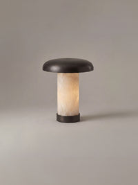 Artus Portable Lamp | Alabaster & Bronze
