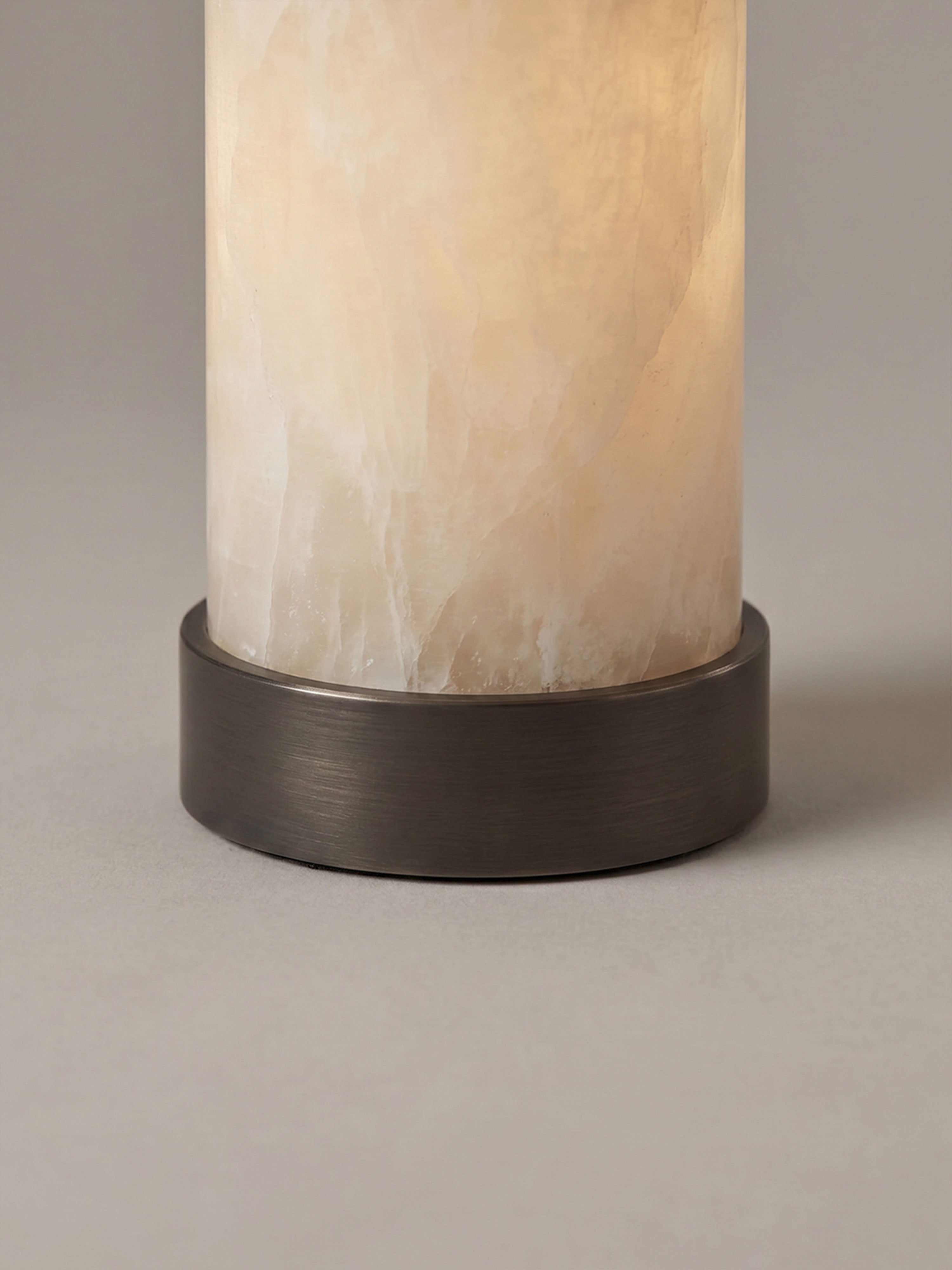 Artus Portable Lamp | Alabaster & Bronze