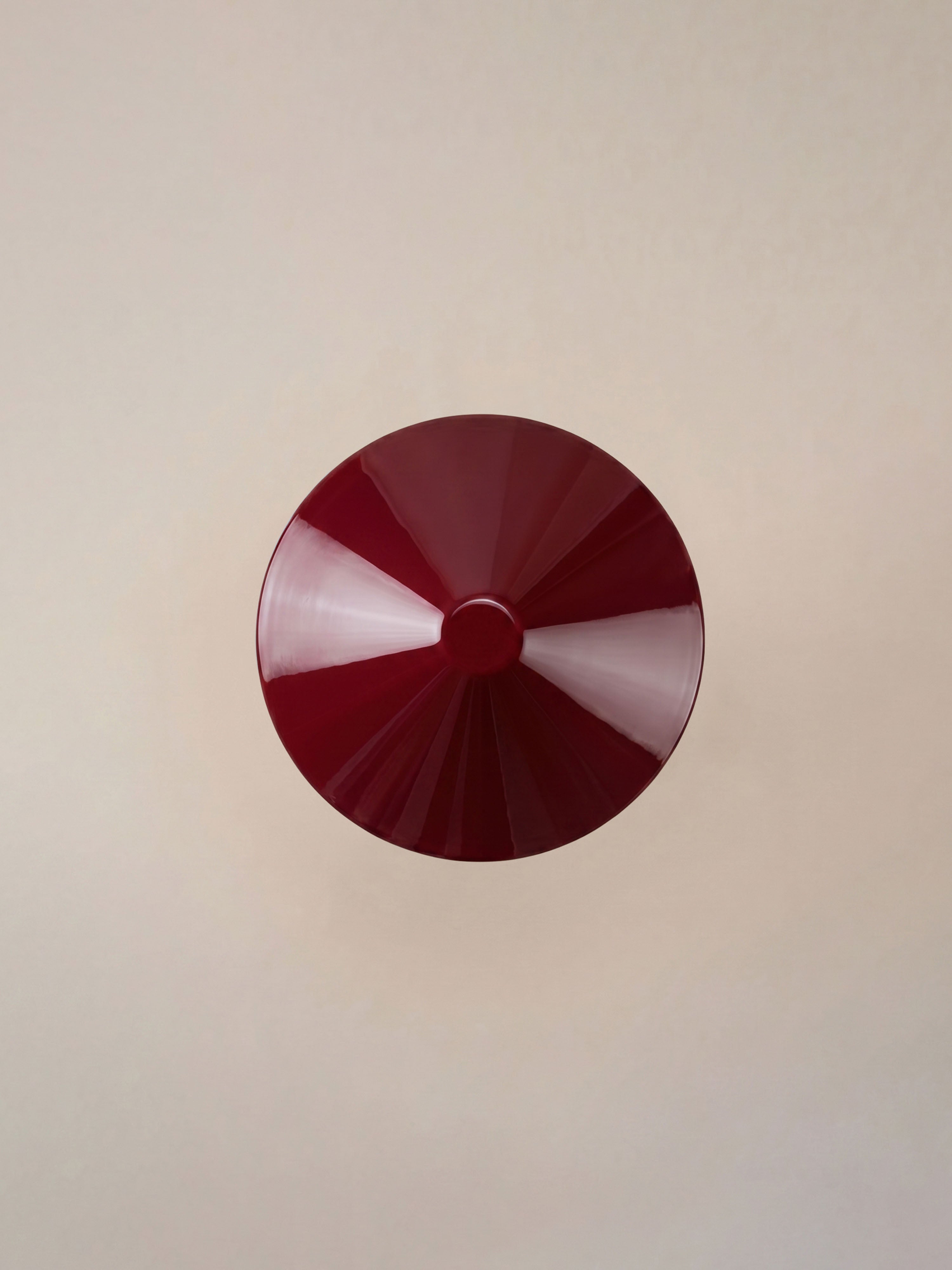 Nova Large Portable Lamp | Sage Green Base - Burgundy Shade