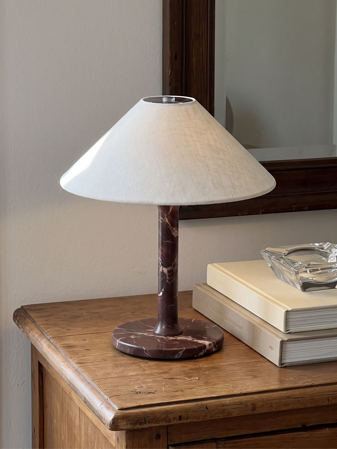 The Rossa Portable Lamp | Rosso Levanto & Linen