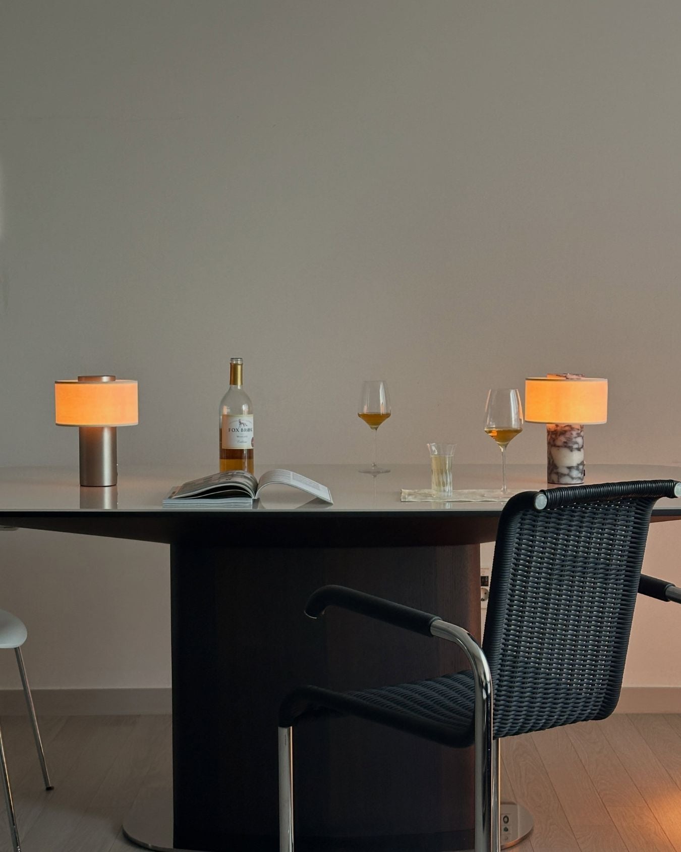 Auríe Portable Lamp | Satin Aluminium