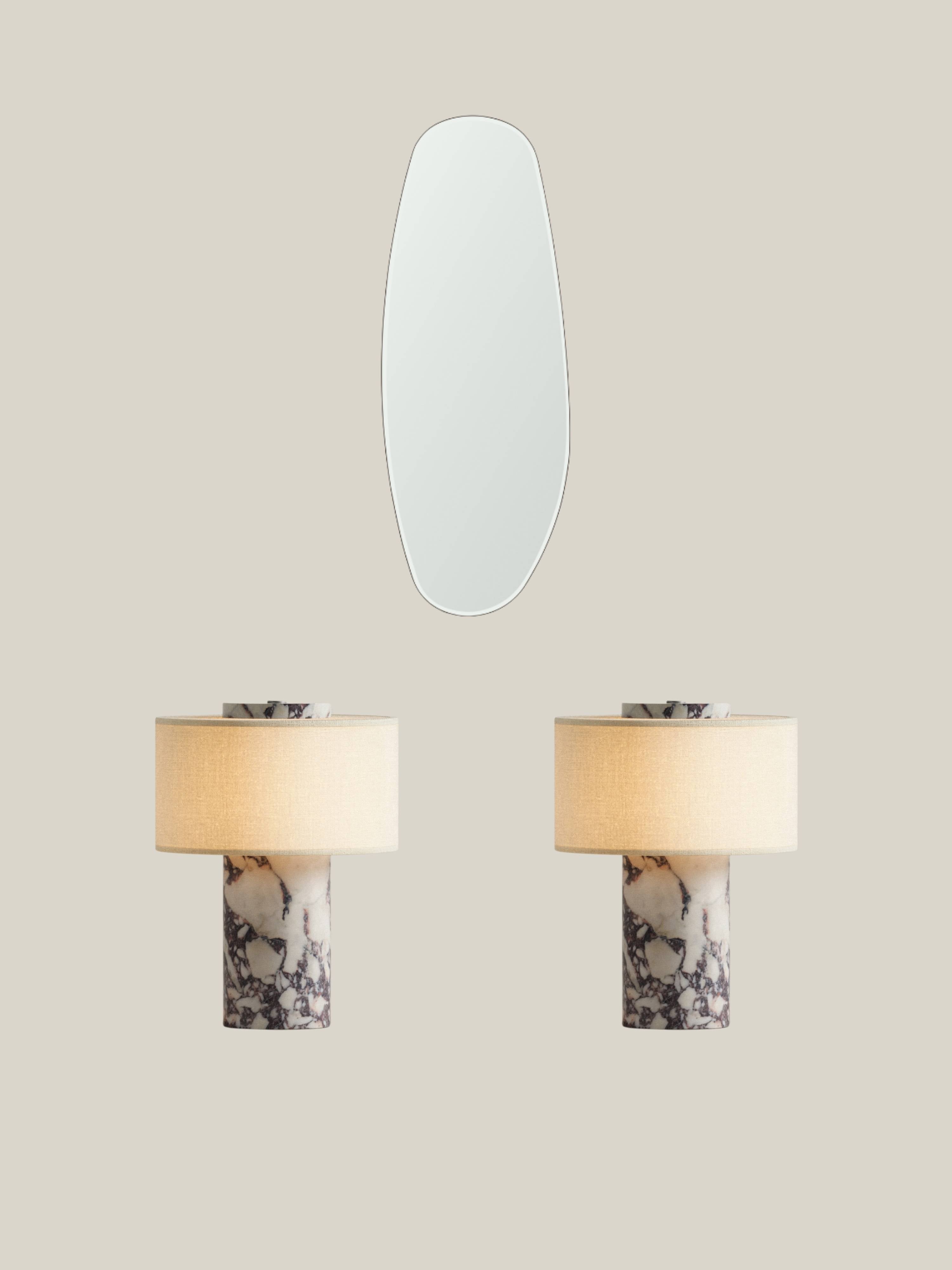 Set of 3 - Opal Mirror + 2 Calacatta Viola