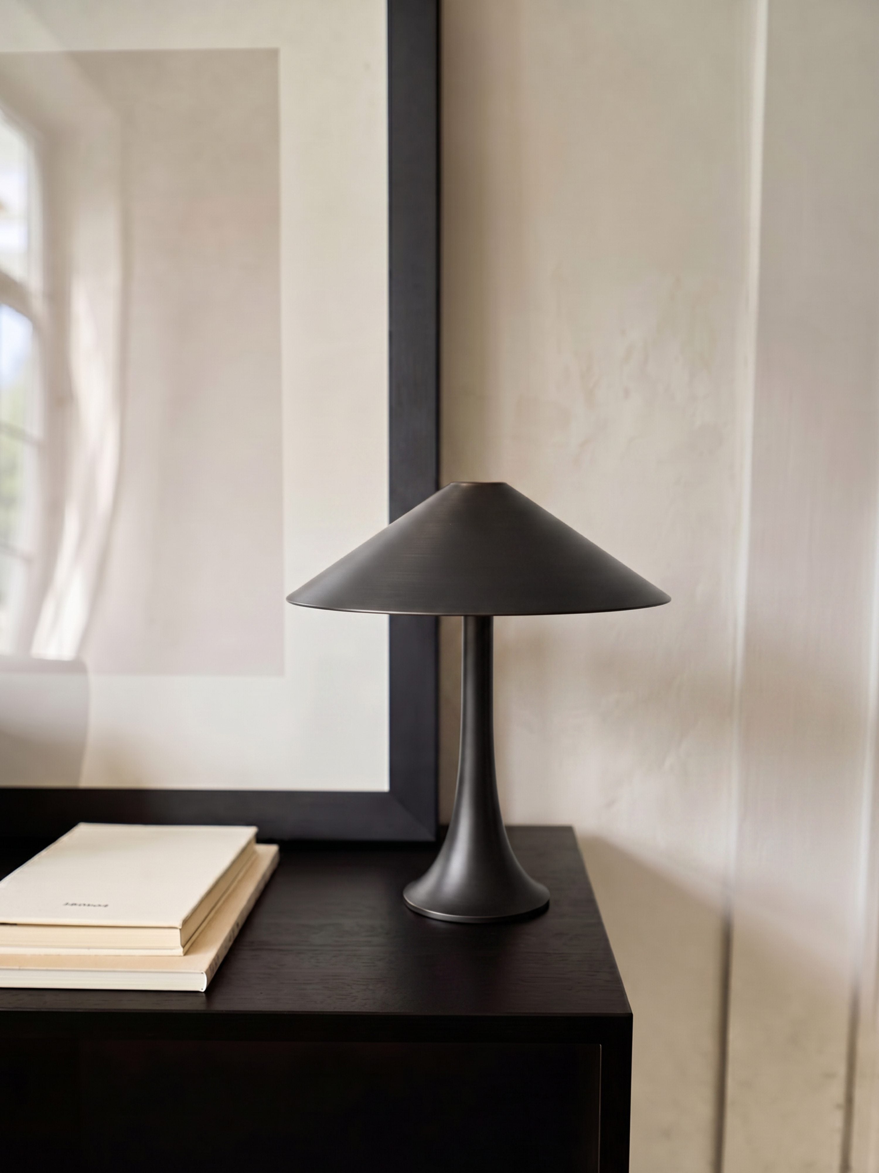 Nova Large Portable Lamp | Black Steel