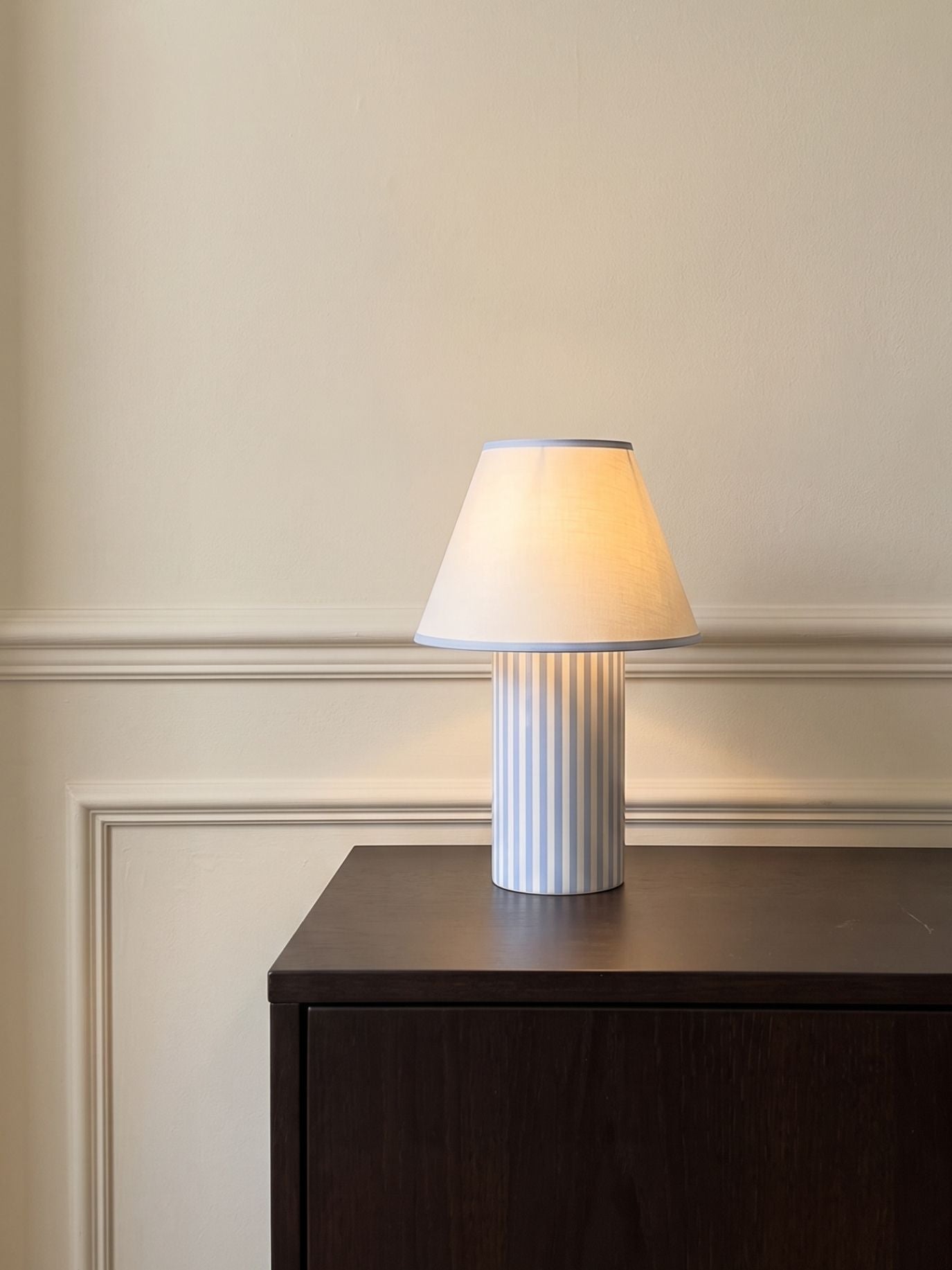 The Original - Aurel Portable Lamp | Linen - Blue & White