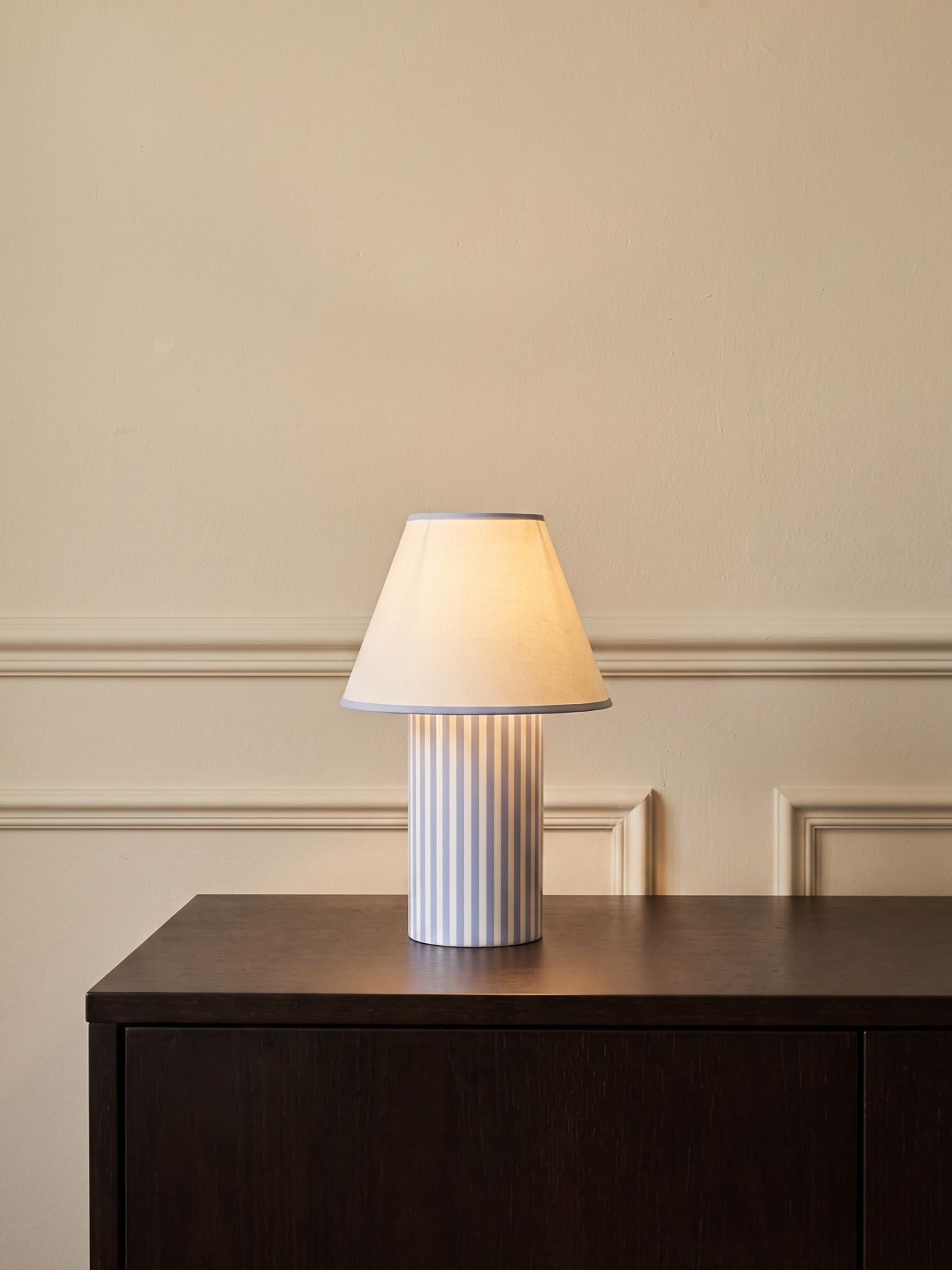 The Original - Aurel Portable Lamp | Linen - Blue & White