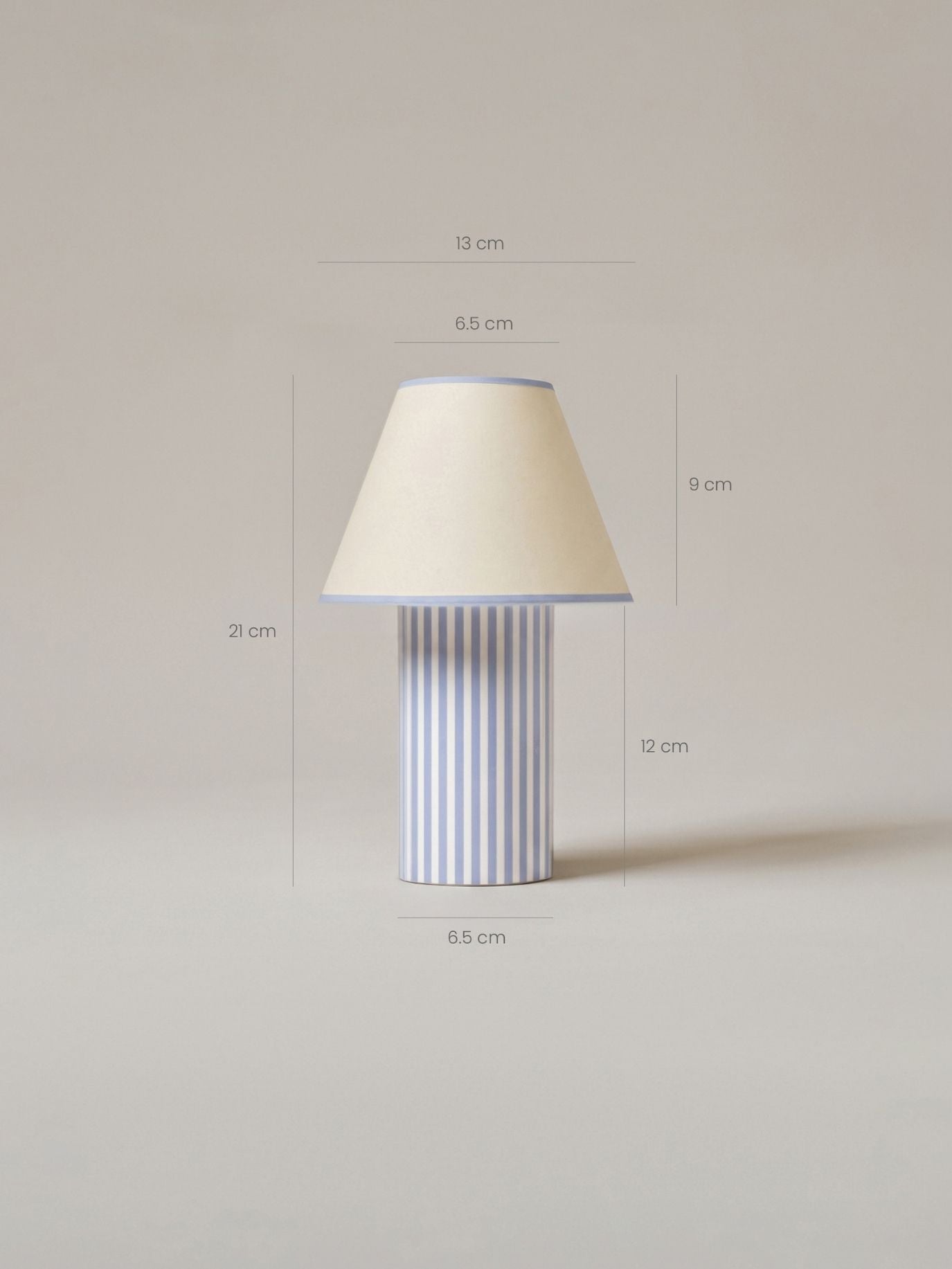 The Original - Aurel Portable Lamp | Linen - Blue & White