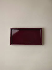 Elva Tray | Burgundy Wood