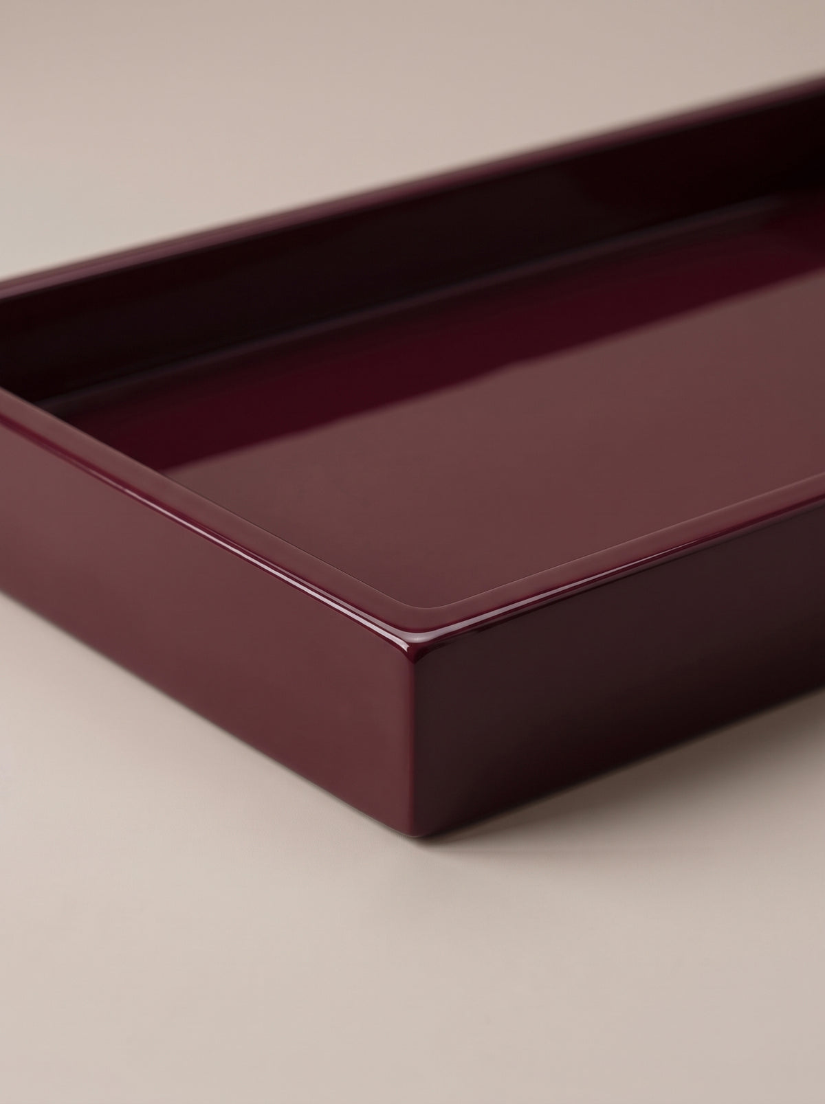 Elva Tray | Burgundy Wood