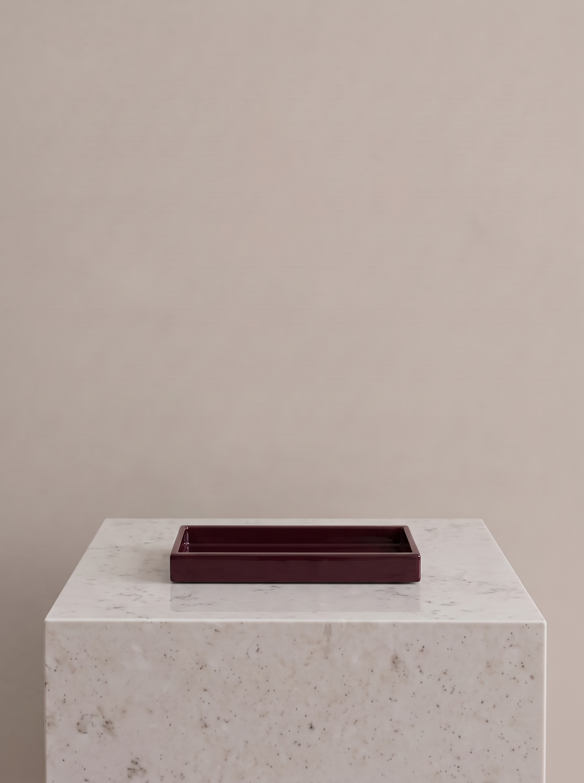 Elva Tray | Burgundy Wood