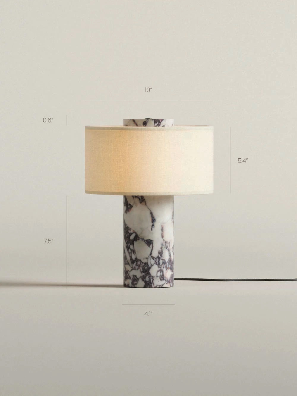 The Original - Auríe Large Lamp | Calacatta Viola 13.5"