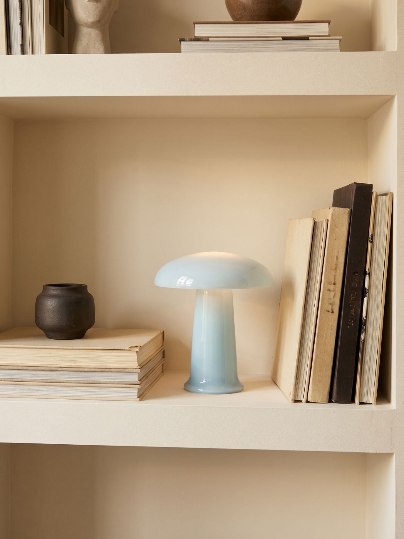 Cera Mini Portable Lamp | Blue Glass