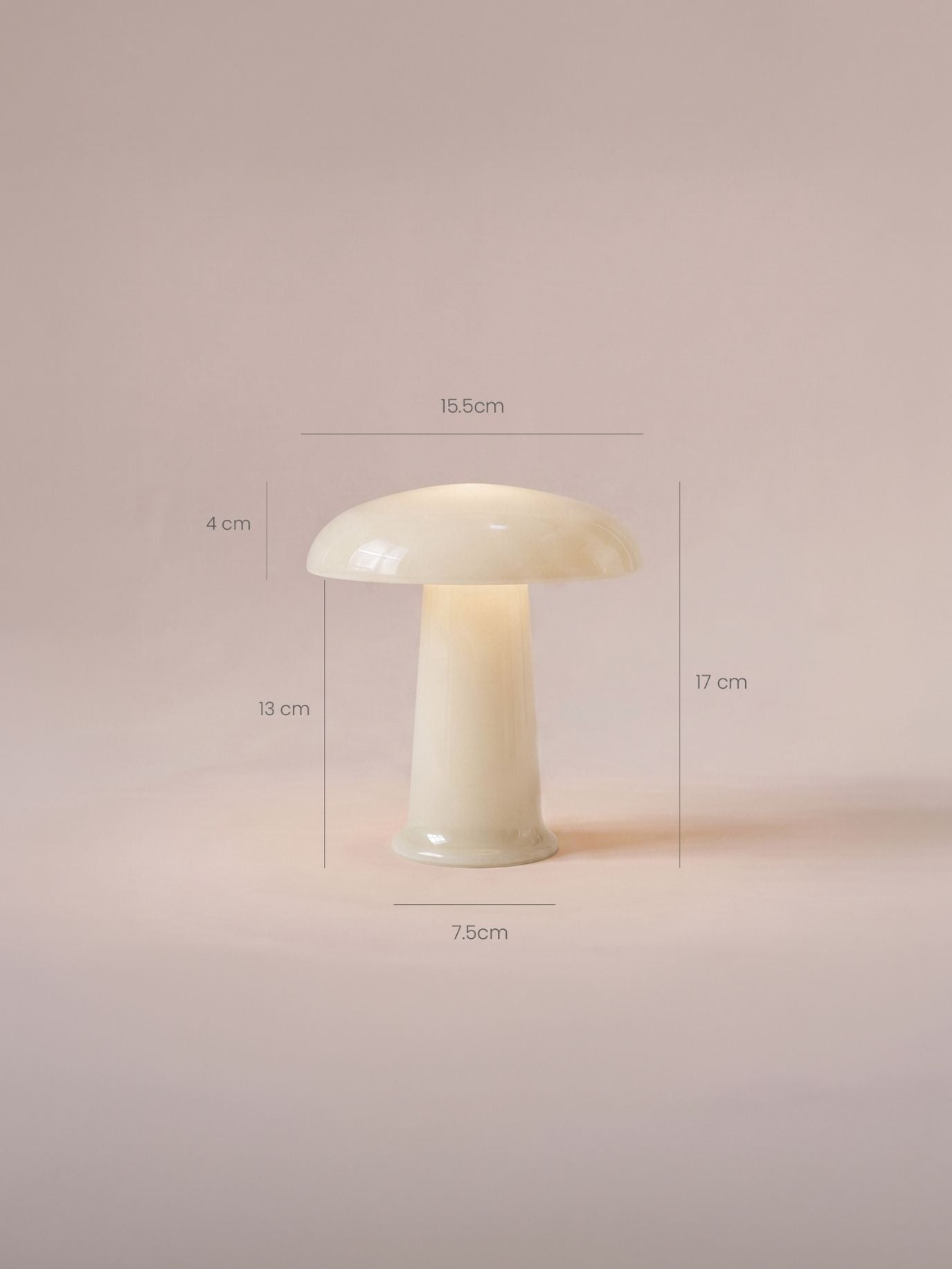 Cera Mini Portable Lamp | Yellow Glass