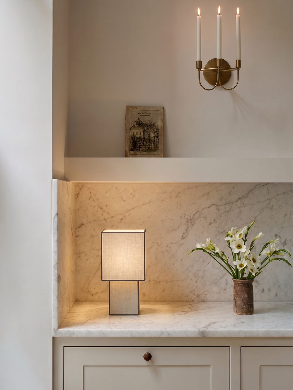 Forma Portable Lamp | Linen