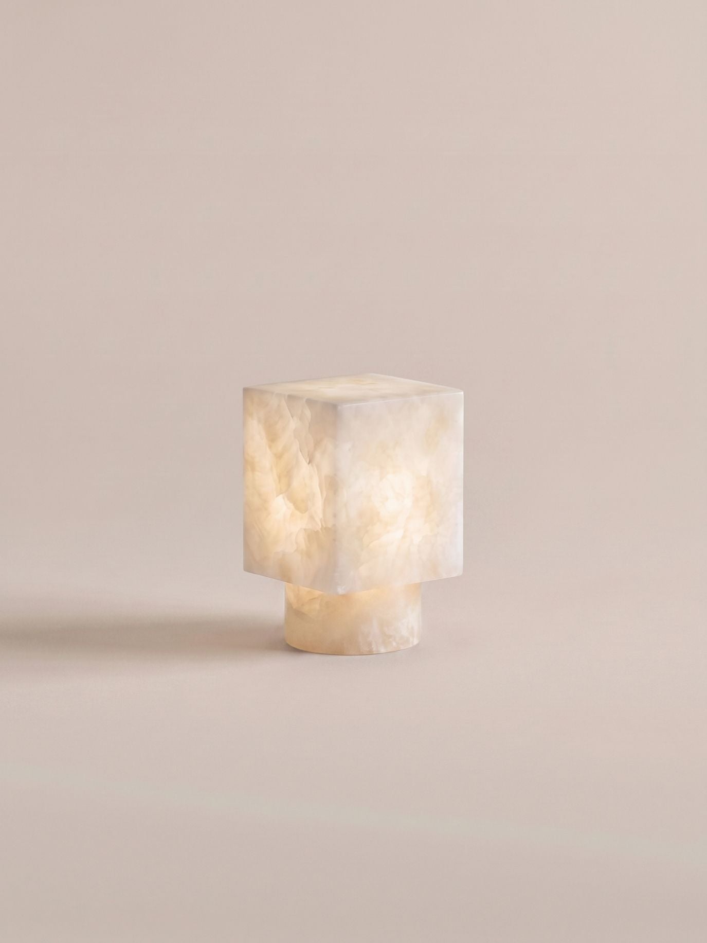 Forma Mini Portable Lamp | Alabaster