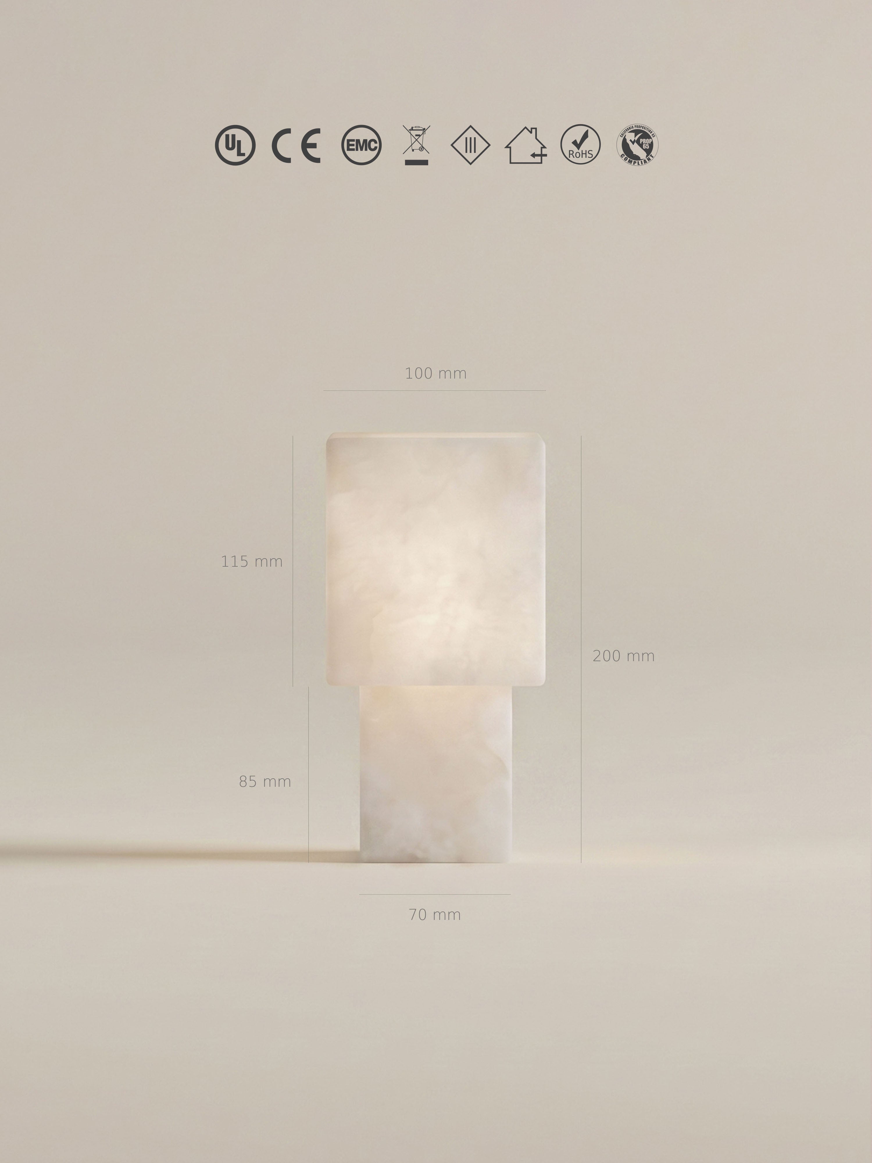 Forma Portable Lamp | Alabaster