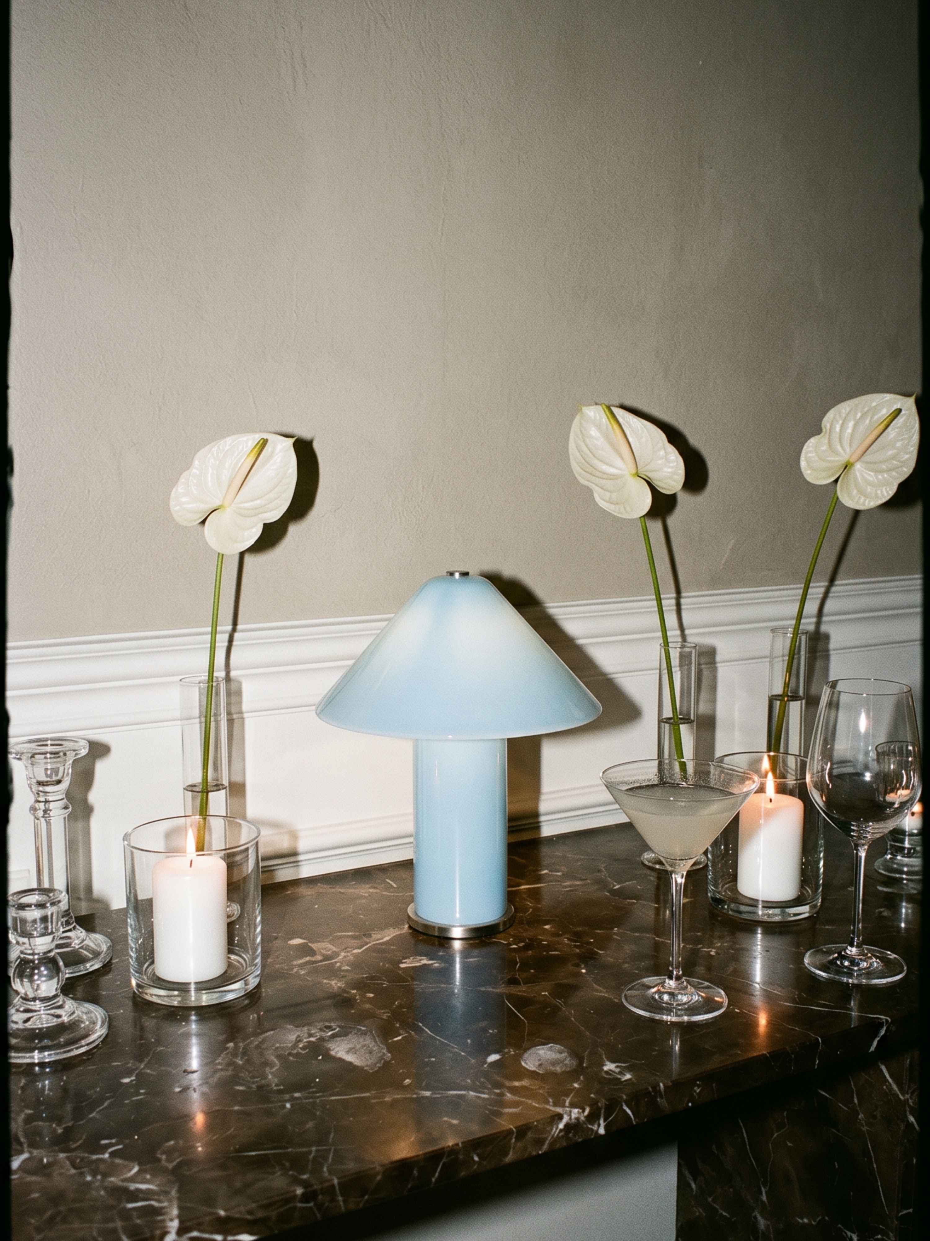 Aya Large Portable Lamp | Glacier