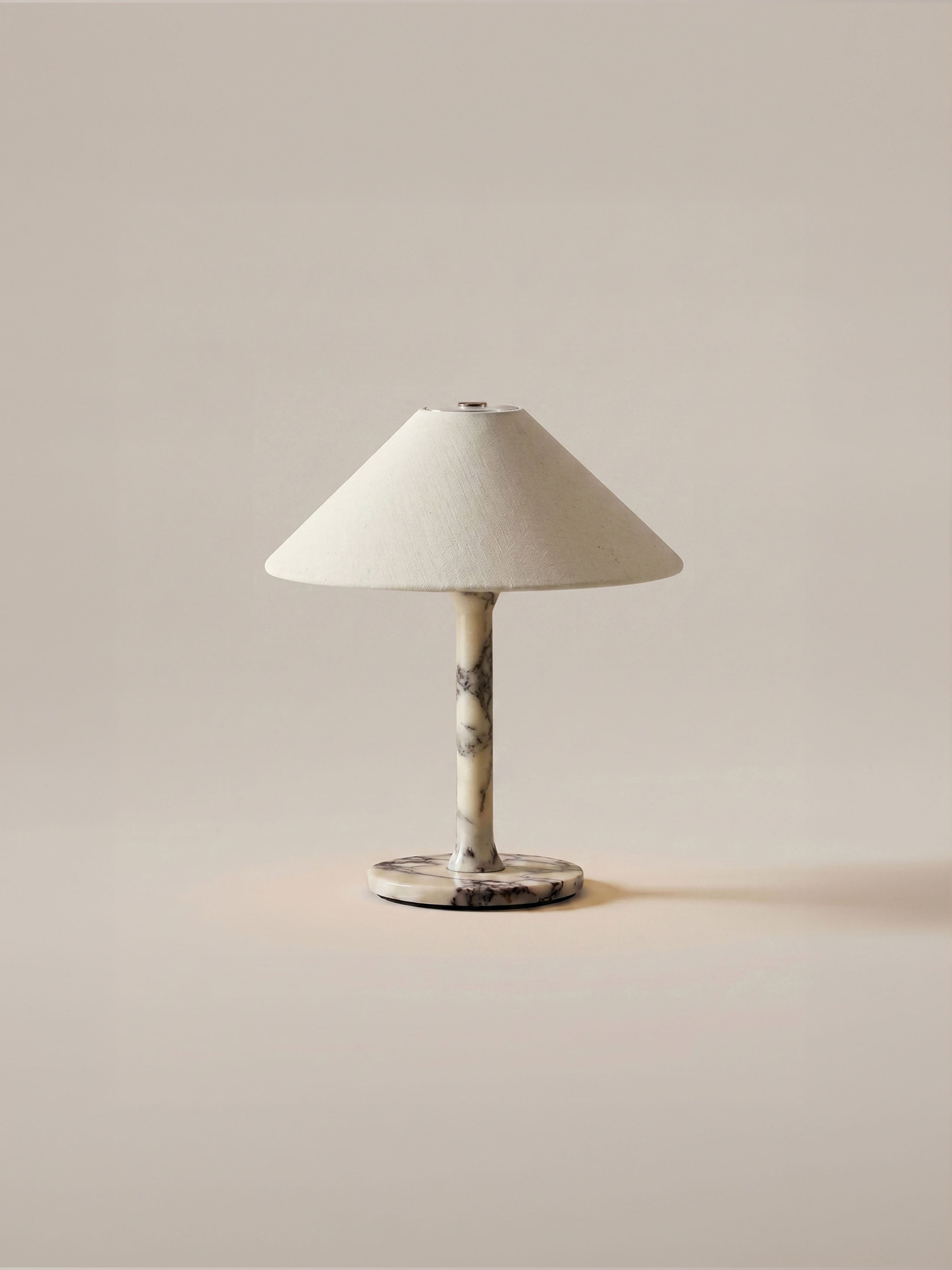 The Original - Portable Rossa Lamp | Calacatta Viola & Linen