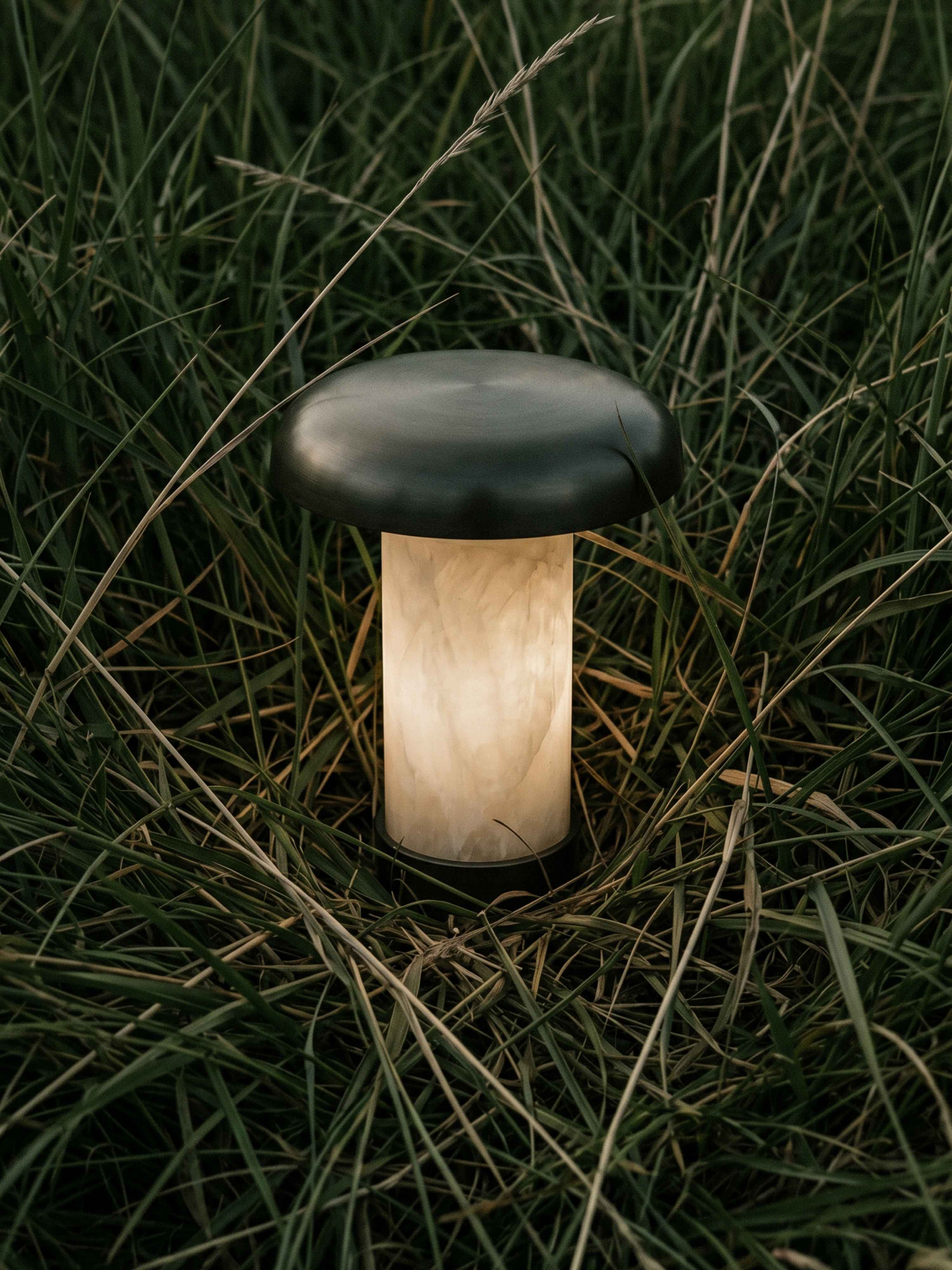 Artus Portable Lamp | Alabaster & Bronze