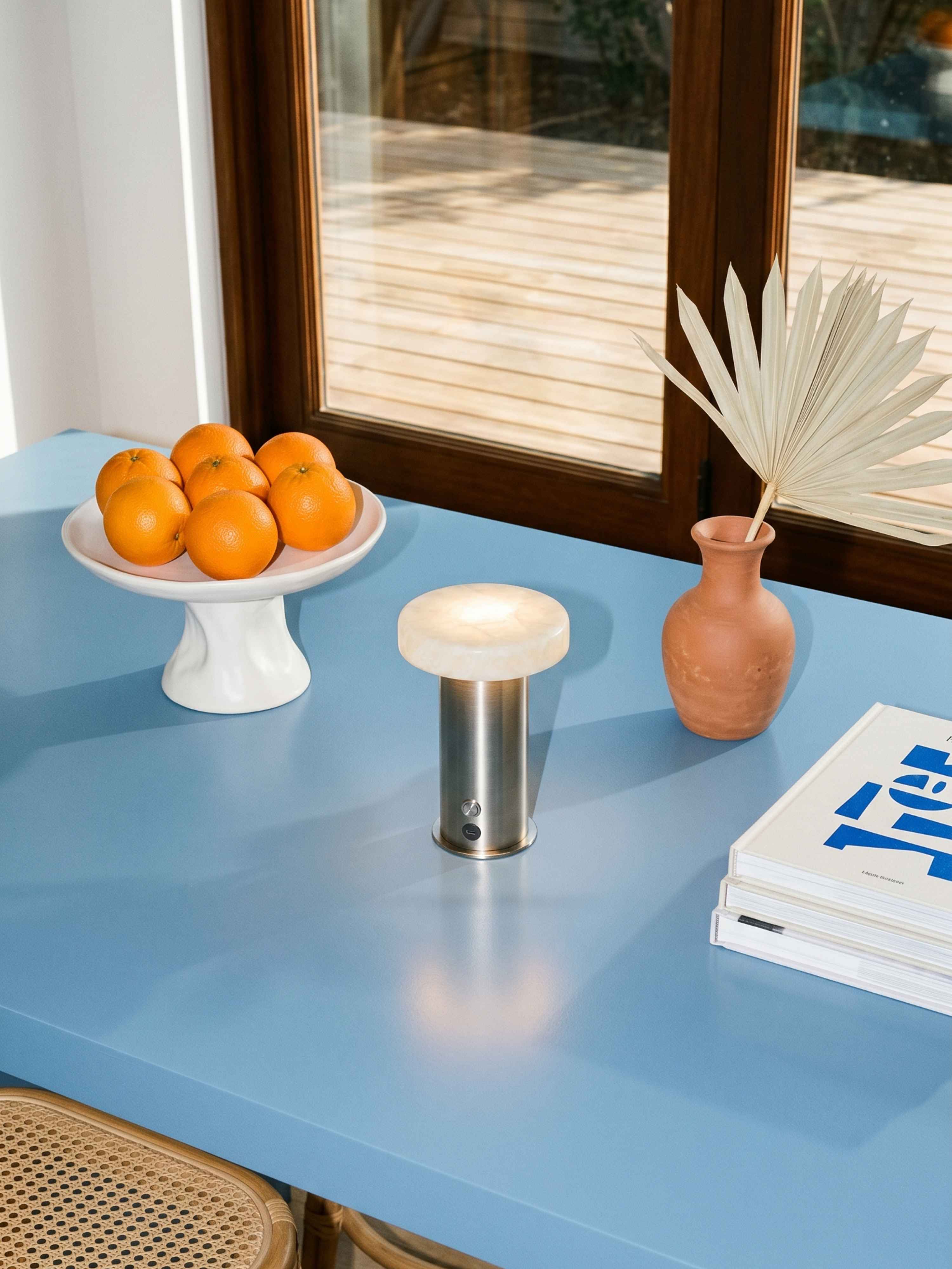 Orel Portable Lamp | Stainless Steel