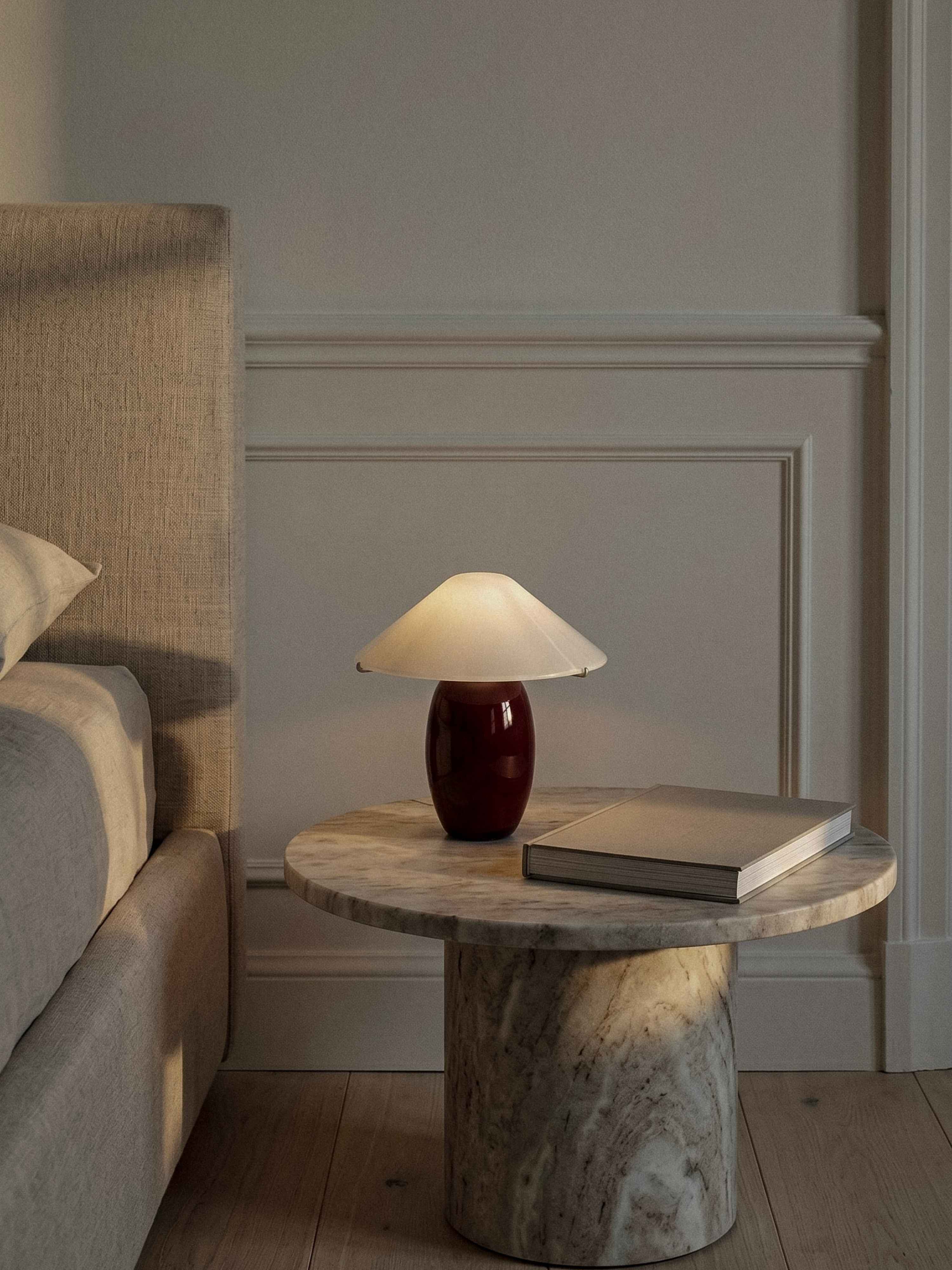 Maríel Portable Lamp | Red Ceramic