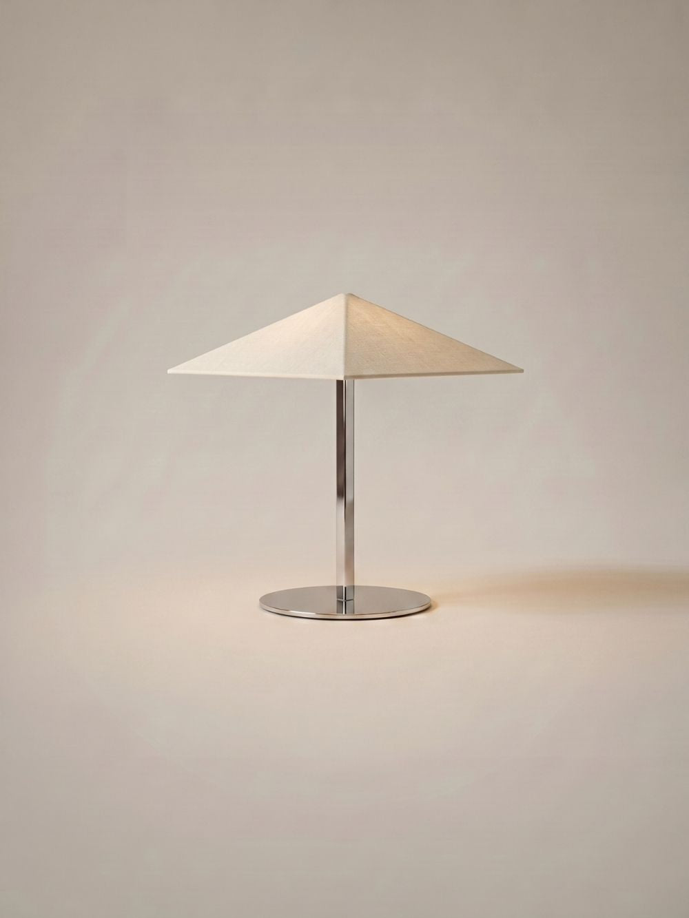 The Original - Vela Table Lamp | Chrome & Linen