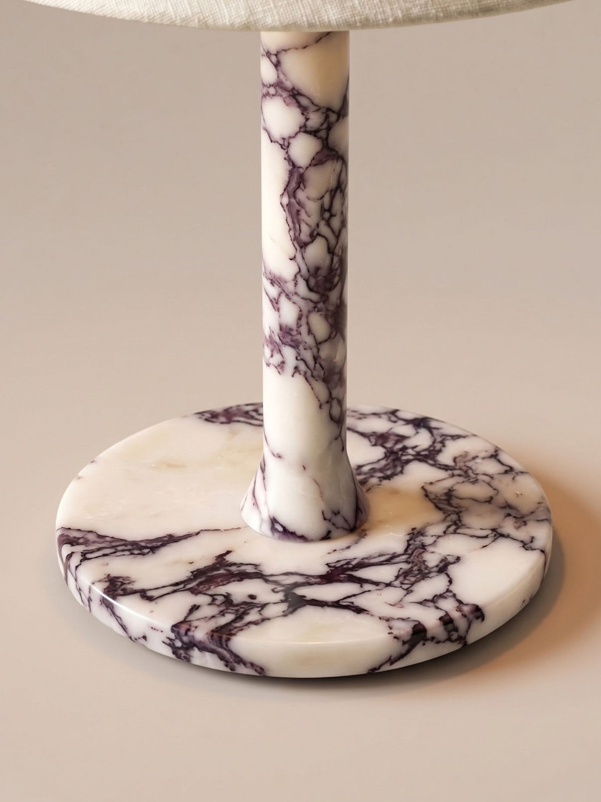 Rossa Portable Lamp | Calacatta Viola & Linen