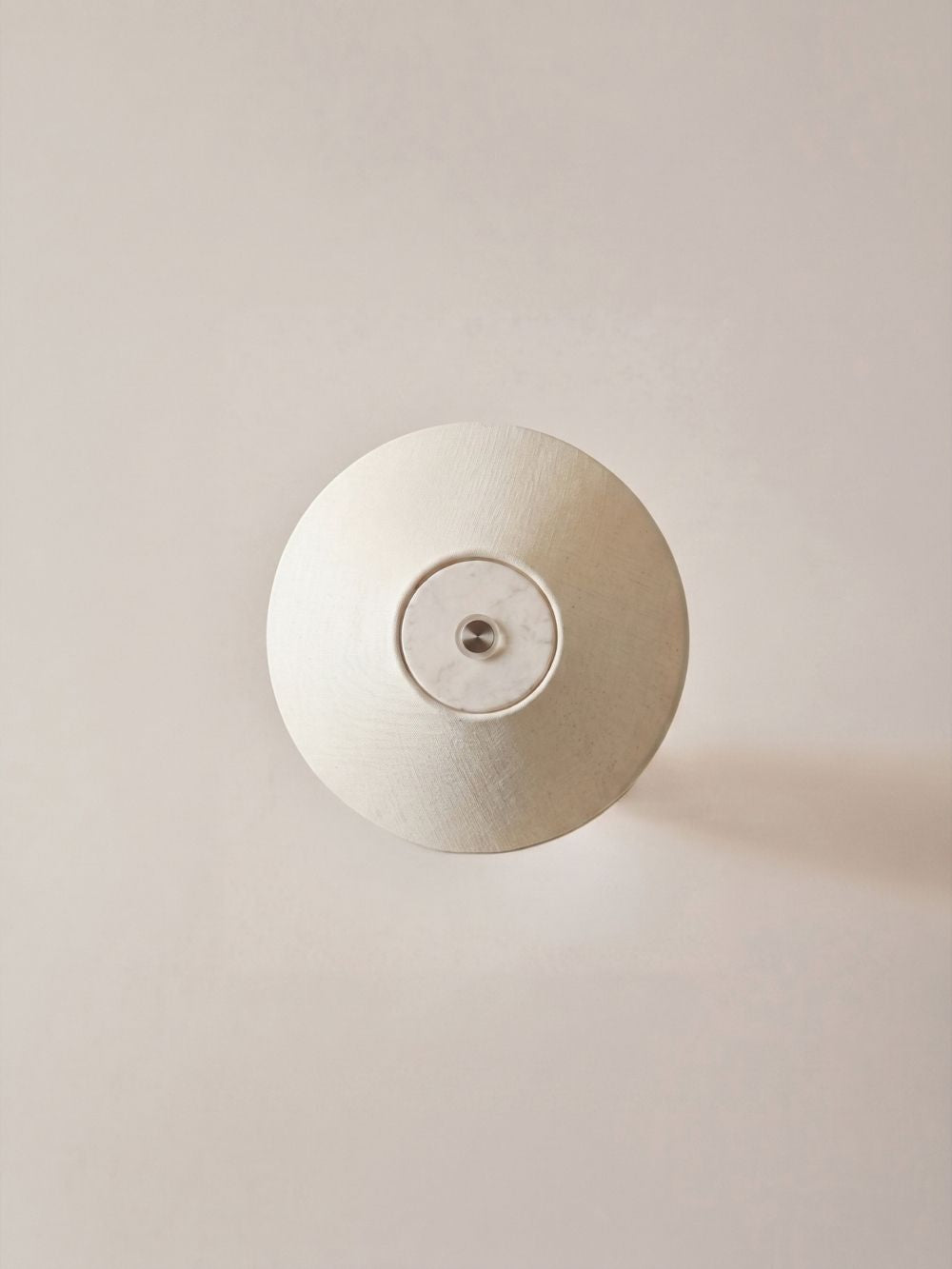 The Rossa Portable Lamp | White Marble & Linen