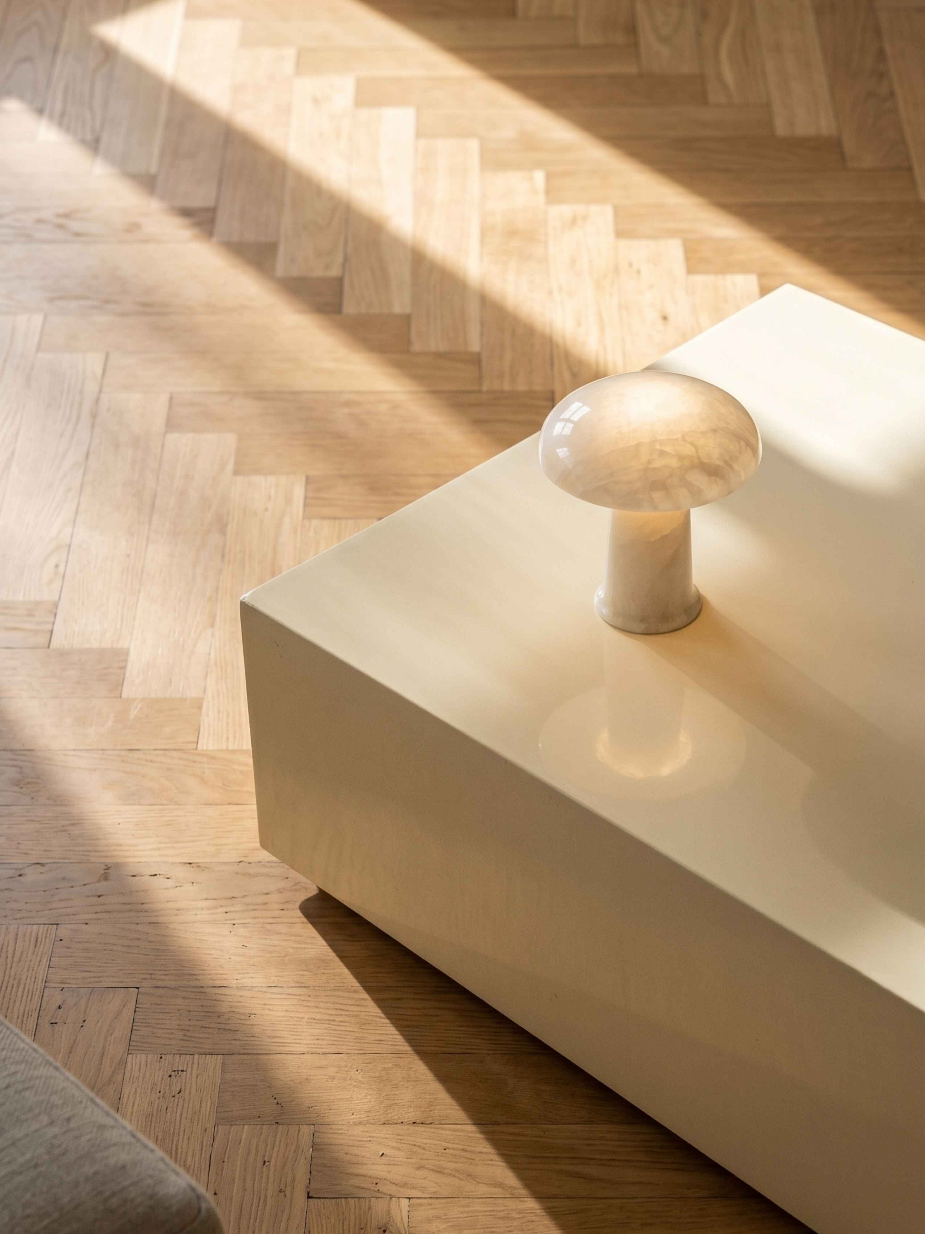 Cera Mini Portable Lamp | Alabaster