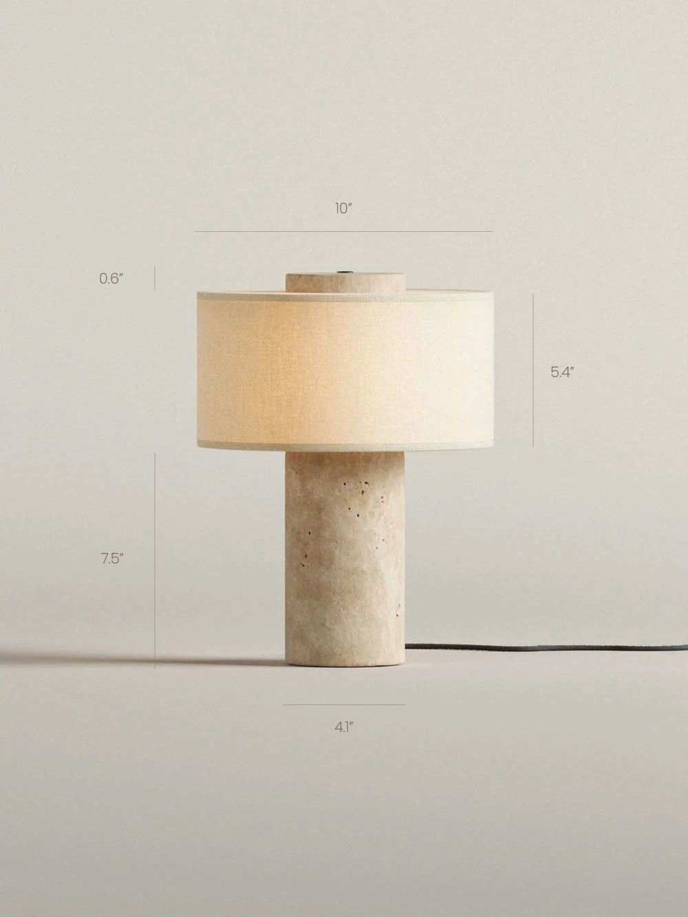 The Original - Auríe Large Lamp | Travertine - 13.5"