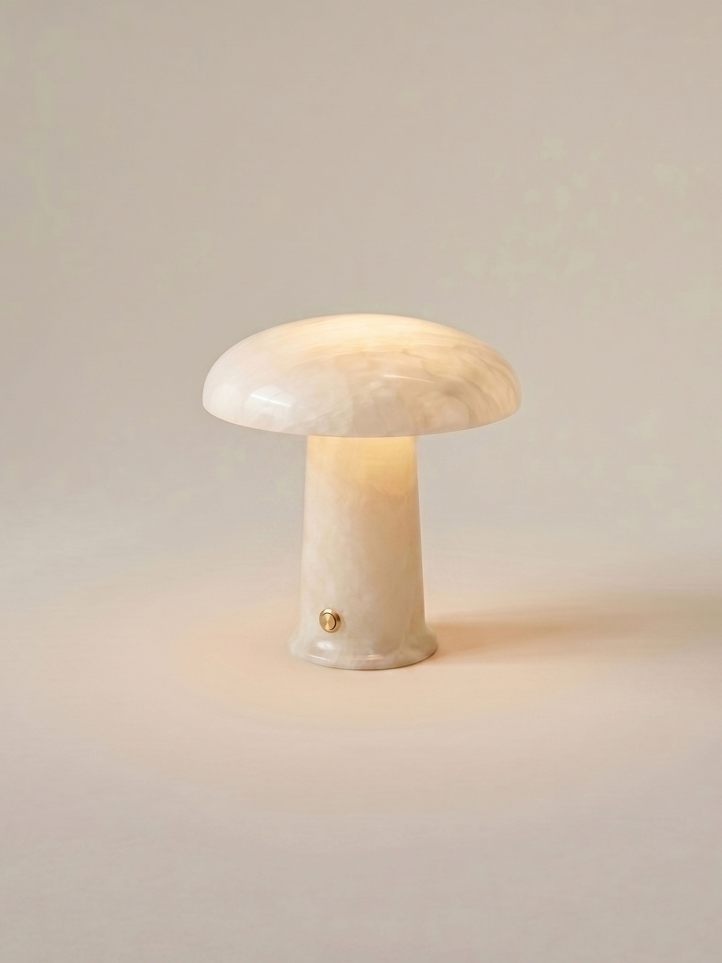 Cera Mini Portable Lamp | Alabaster