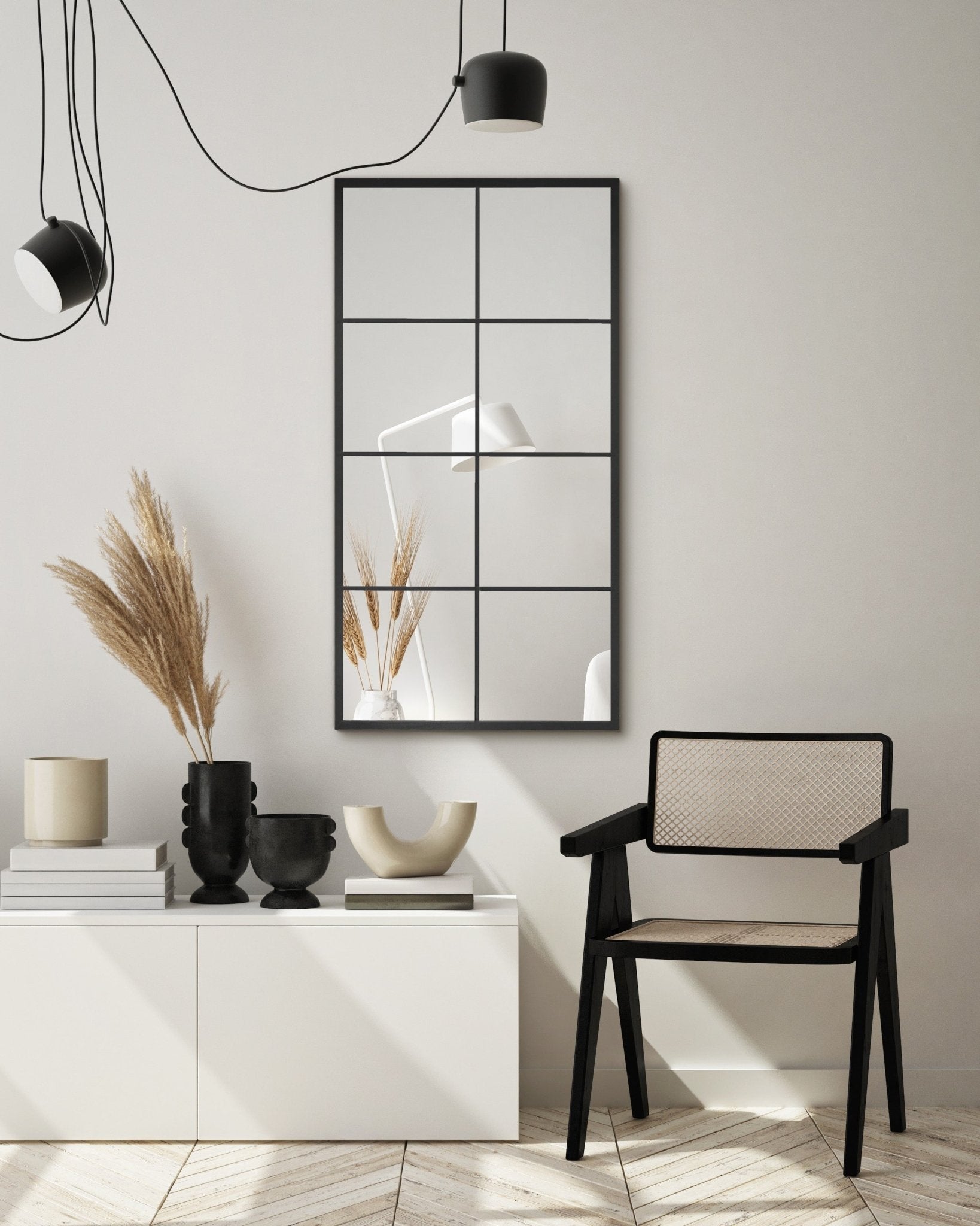 Grid mirror no. 4 | 120 x 60 cm - Blossholm