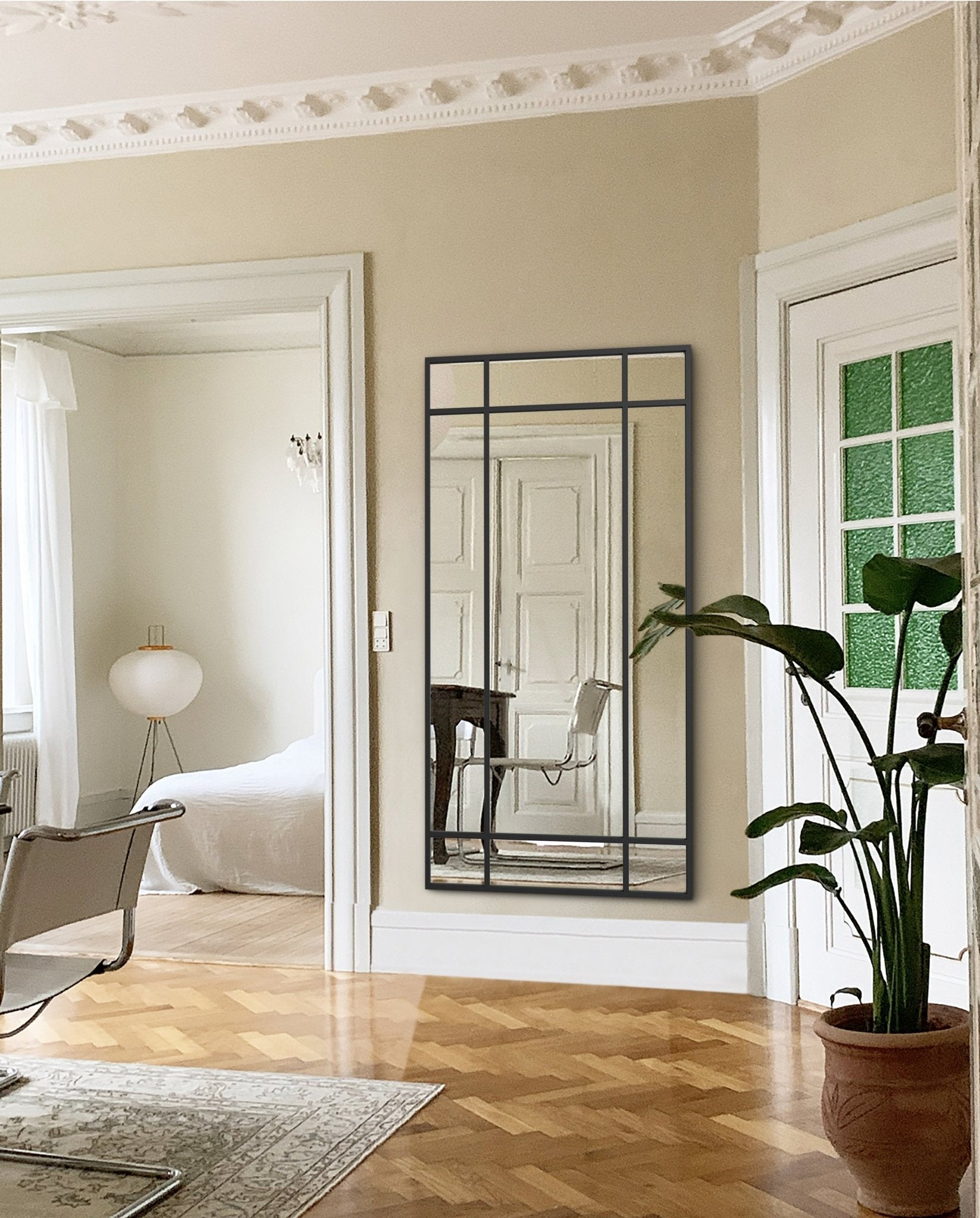 Industrial Mirror No. 1 | Spiegel mit Eisenrahmen | 180 × 90 cm - Blossholm