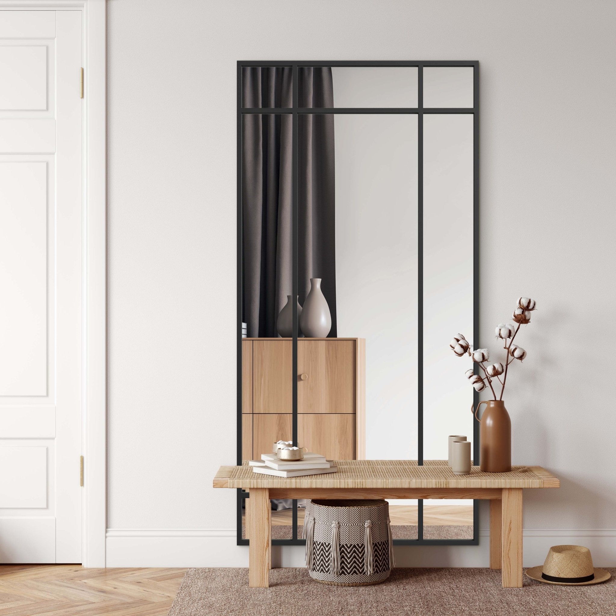 Industrial Mirror No. 1 | Spiegel mit Eisenrahmen | 180 × 90 cm - Blossholm