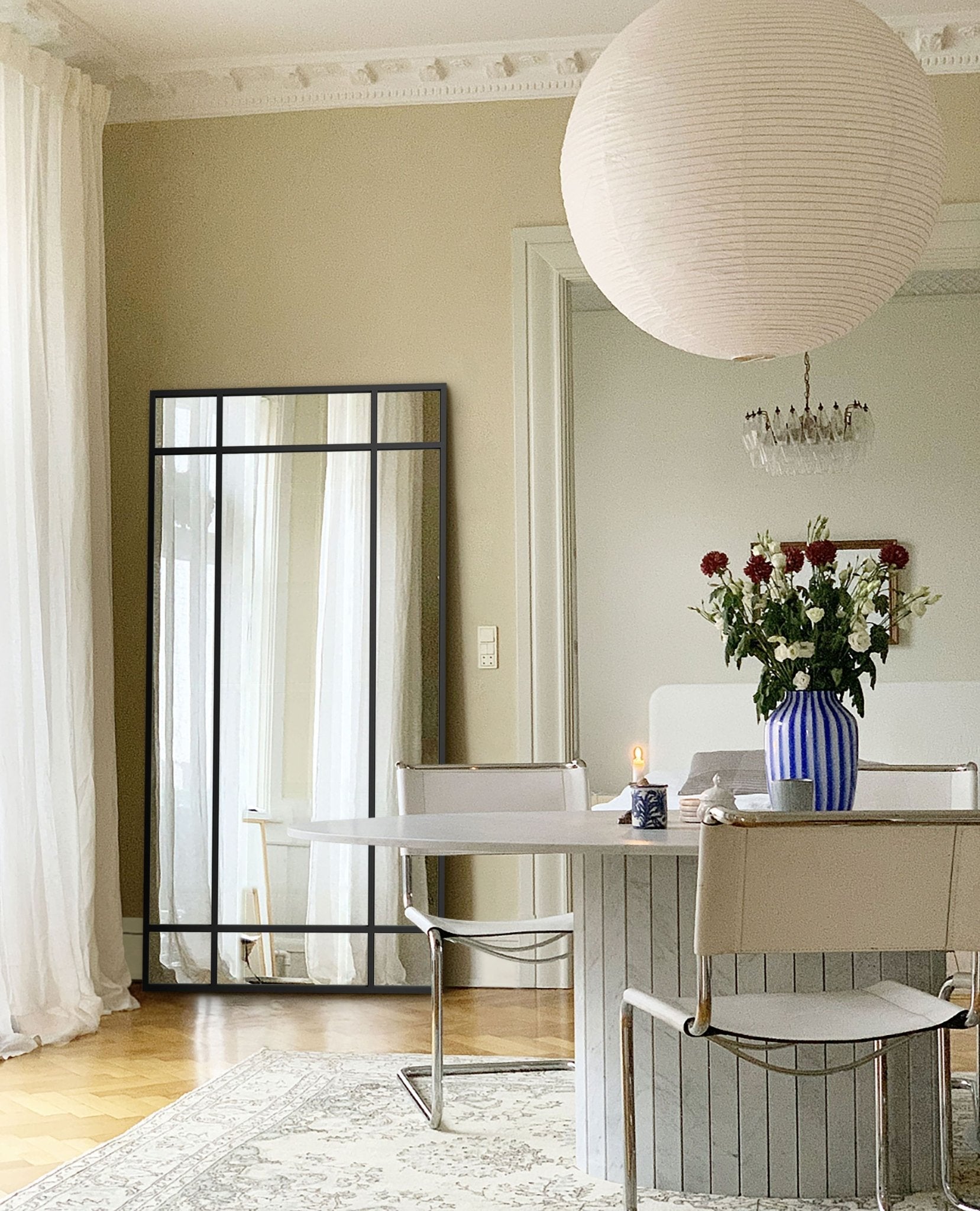 Industrial Mirror No. 3 | Spiegel mit Eisenrahmen | 220 × 110 cm - Blossholm