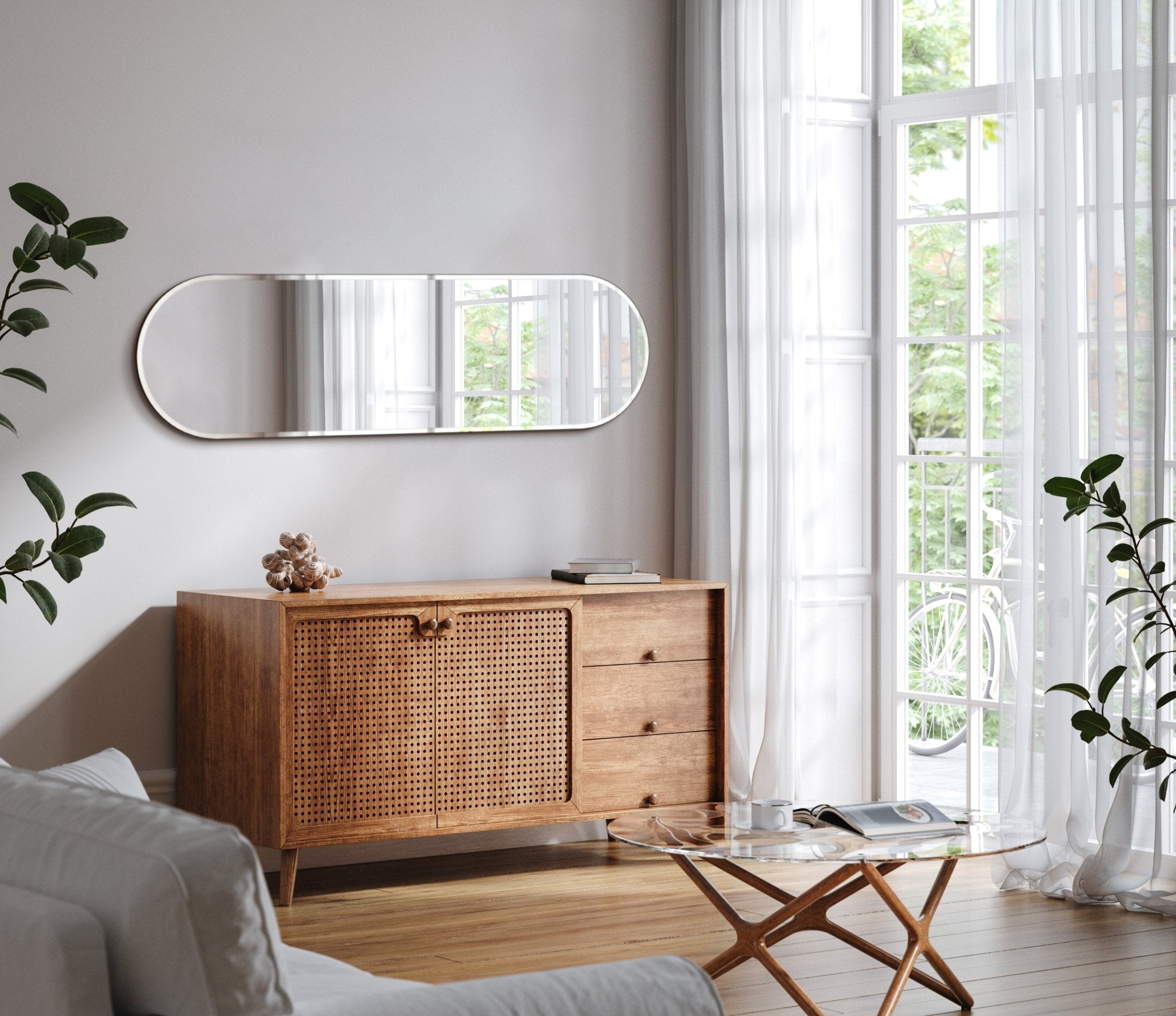 Oval Mirror No. 3 | 150 x 50 cm - Blossholm