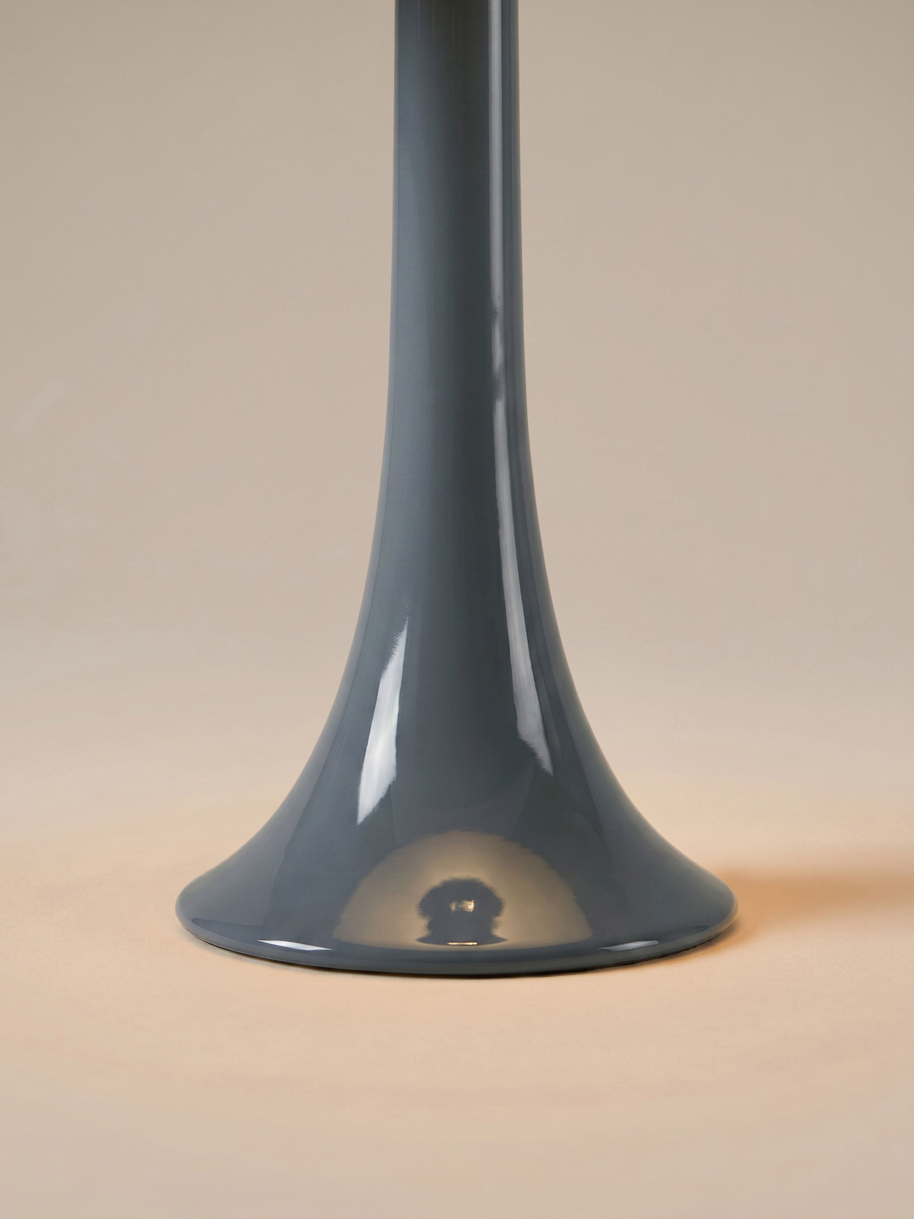 Nova Large Portable Lamp | Grey Base - Aqua Shade