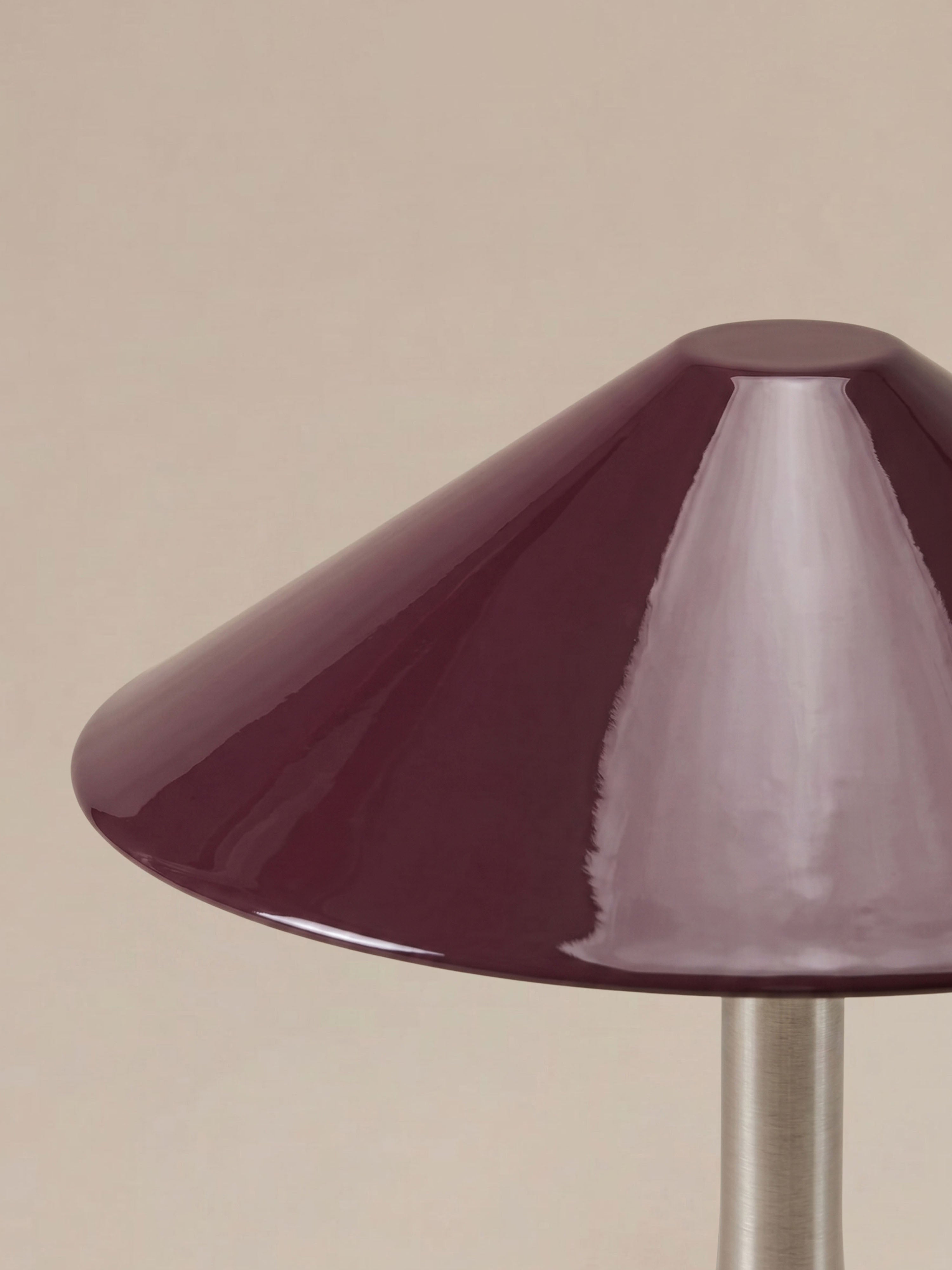 Nova Large Portable Lamp | Satin Silver