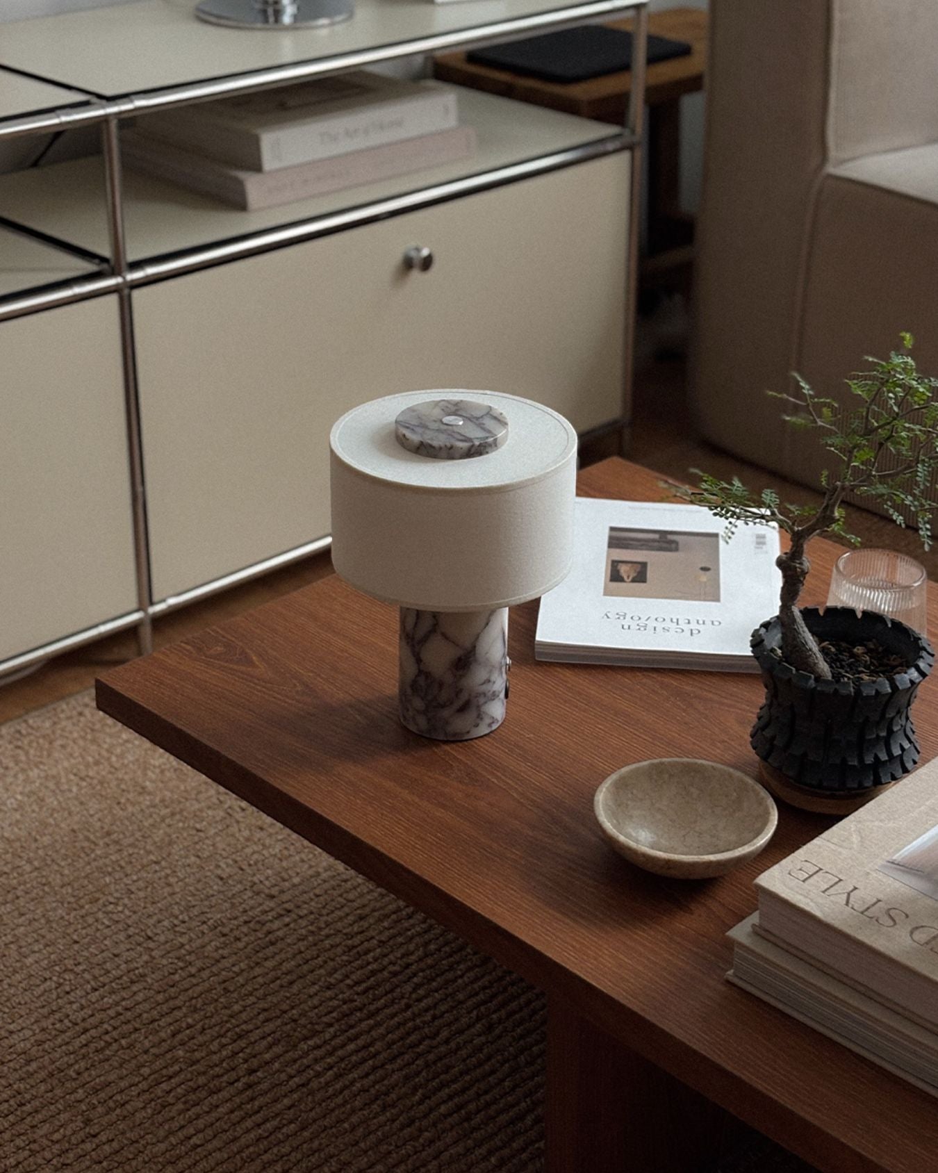 The Original - Auríe Portable Lamp | Calacatta Viola - 9.5"