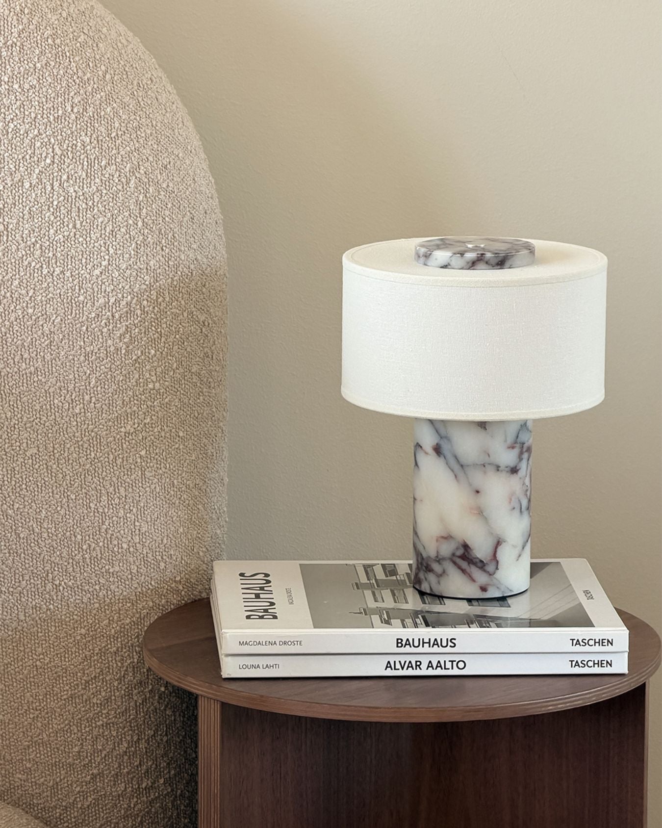 Auríe Portable Lamp | Calacatta viola marble & Linen - Blossholm