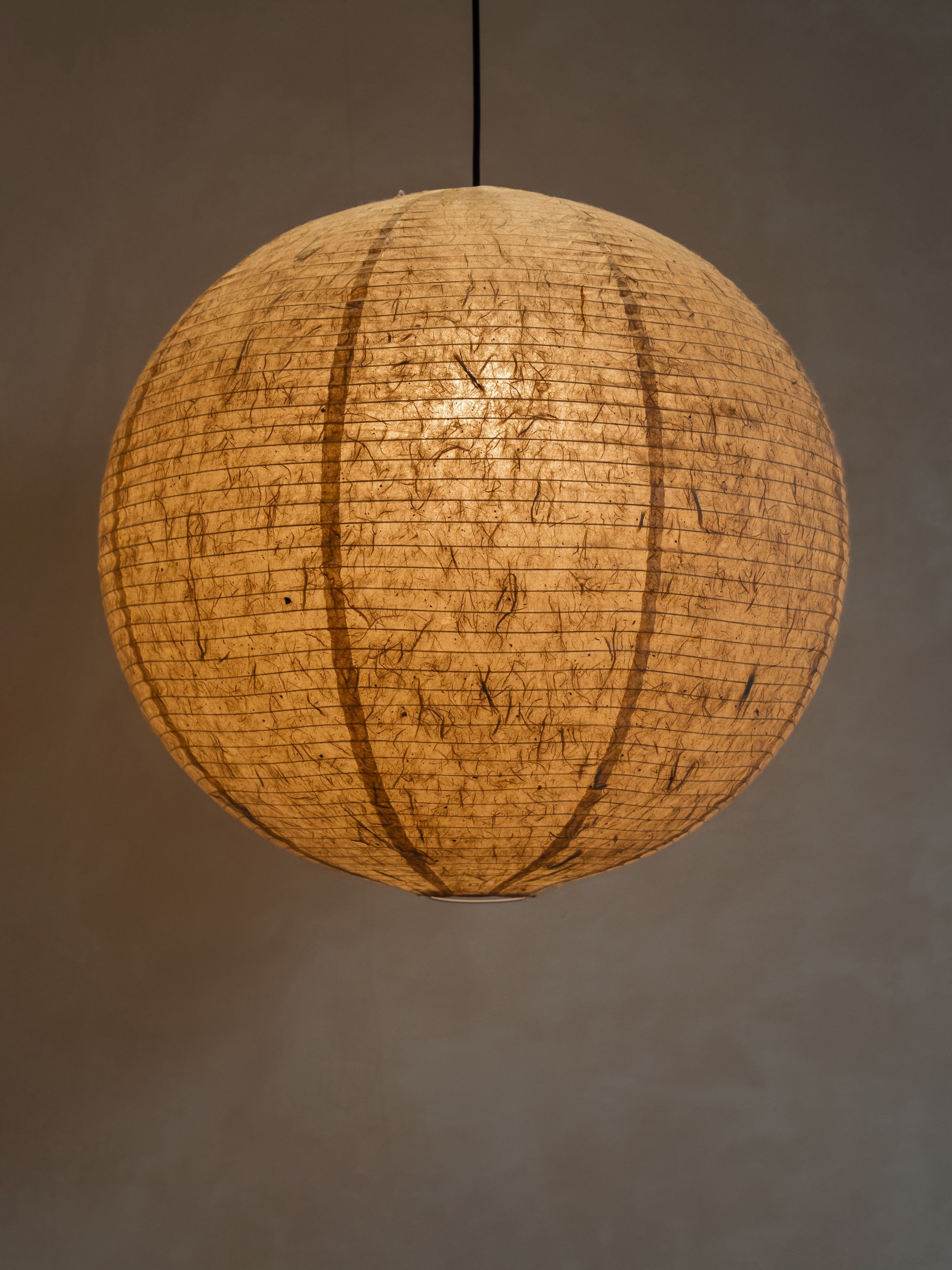 IKIN Pendant B1 | Natural Mulberry Paper | Round Shape - Multiple Sizes