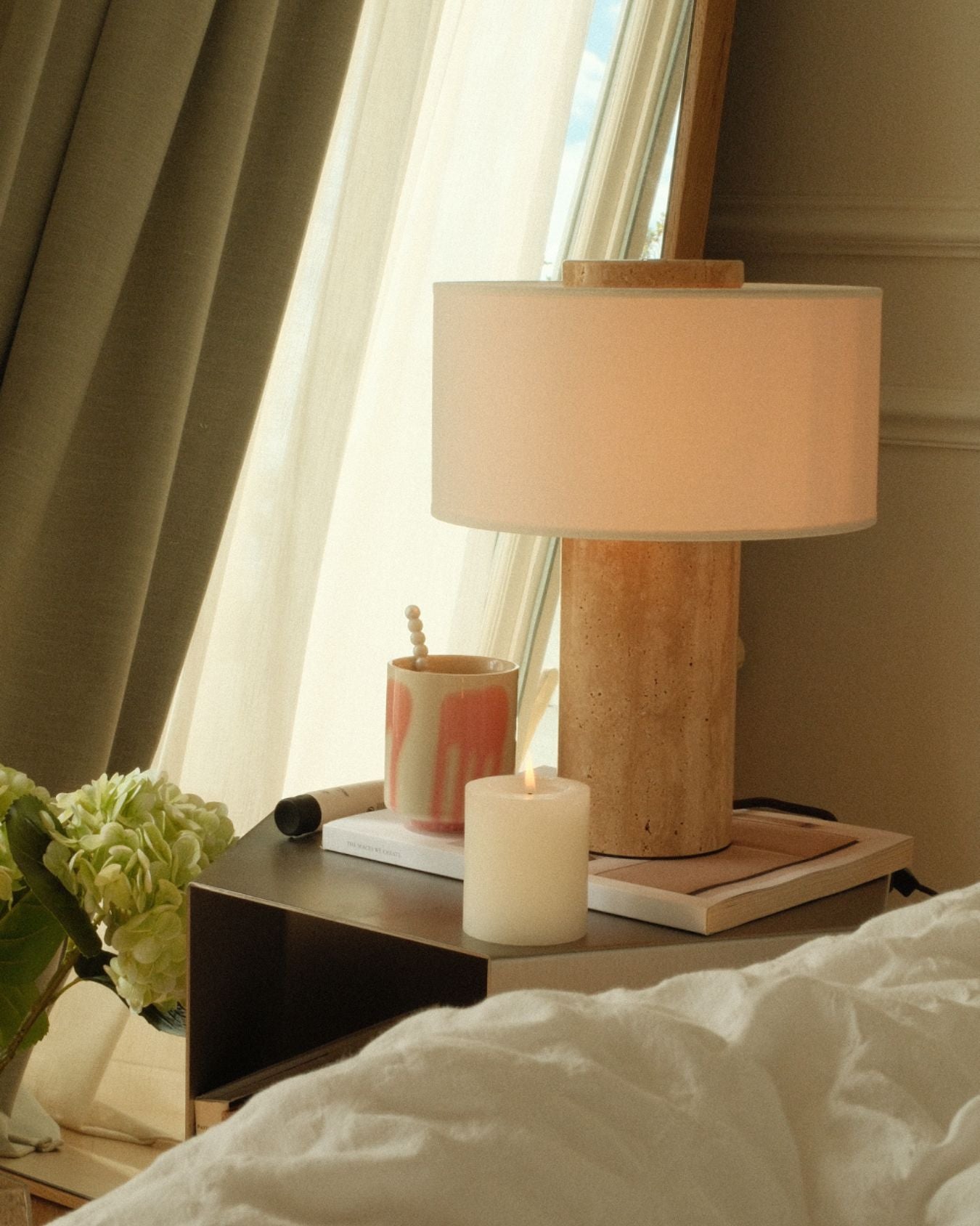 The Original - Auríe Large Lamp | Travertine - 13.5"