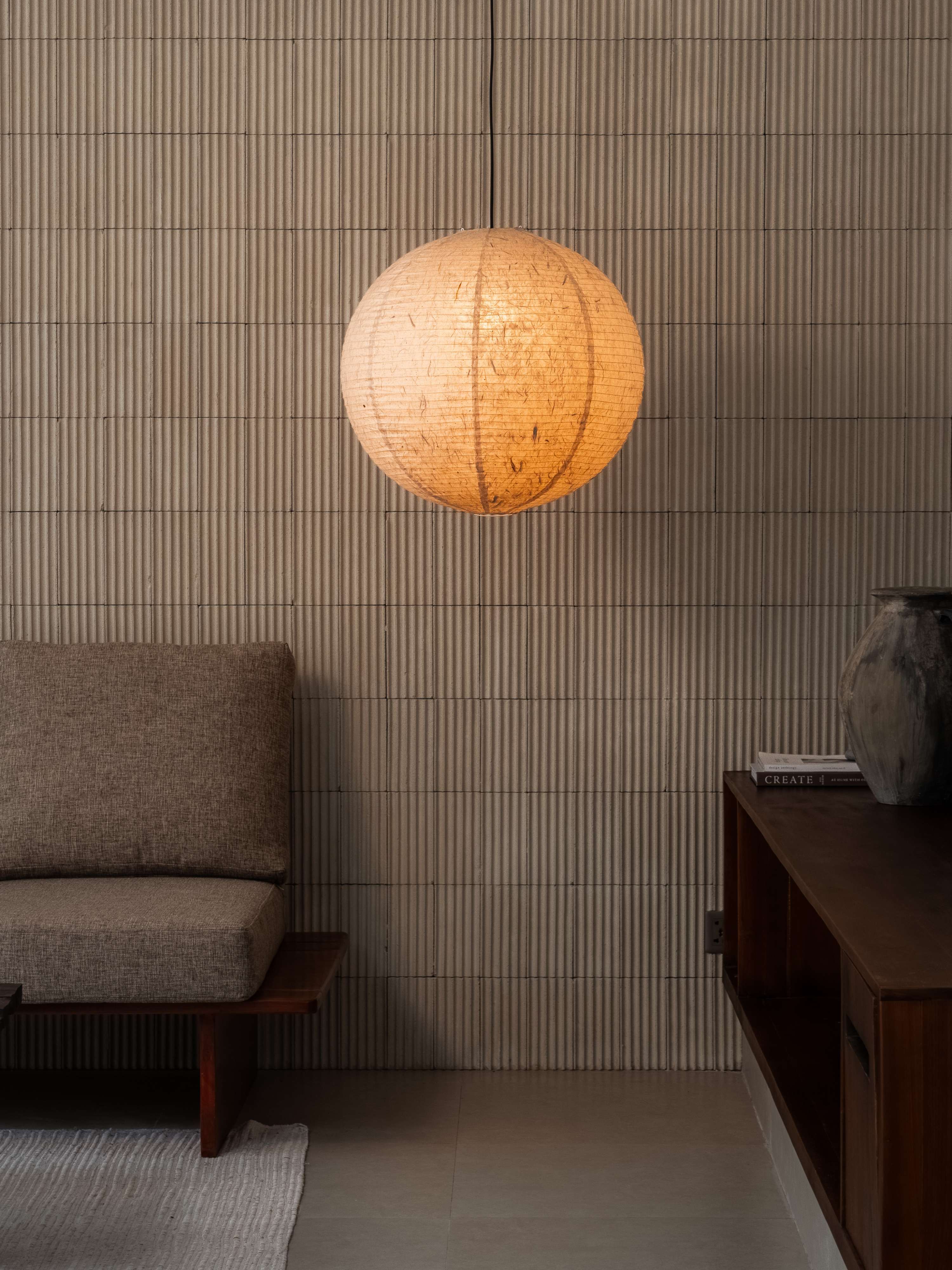 IKIN Pendant B1 | Natural Mulberry Paper | Round Shape - Multiple Sizes