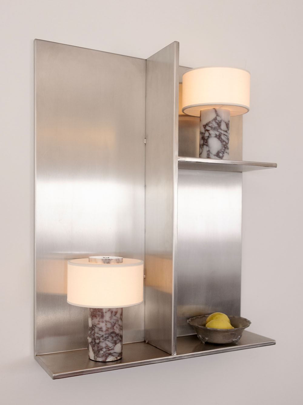 Auríe Portable Lamp | Calacatta viola marble & Linen - Blossholm