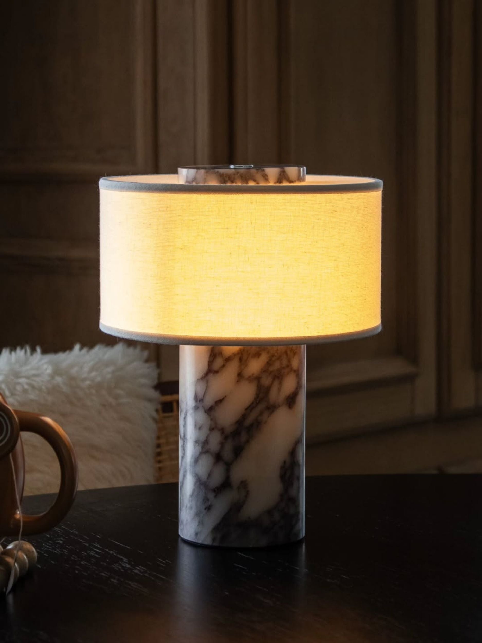 Auríe Portable Lamp | Calacatta Viola