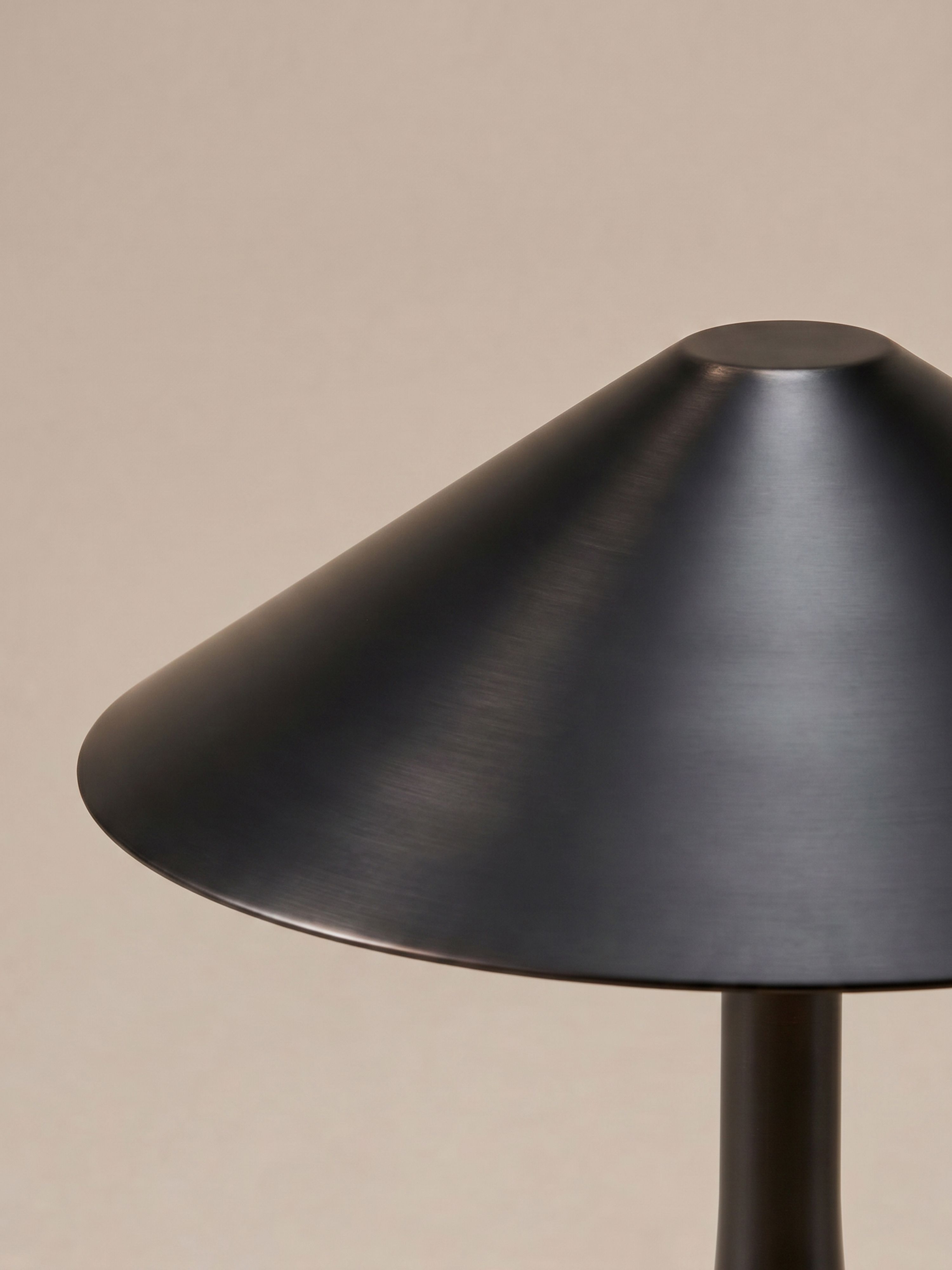 Nova Large Portable Lamp | Black Steel