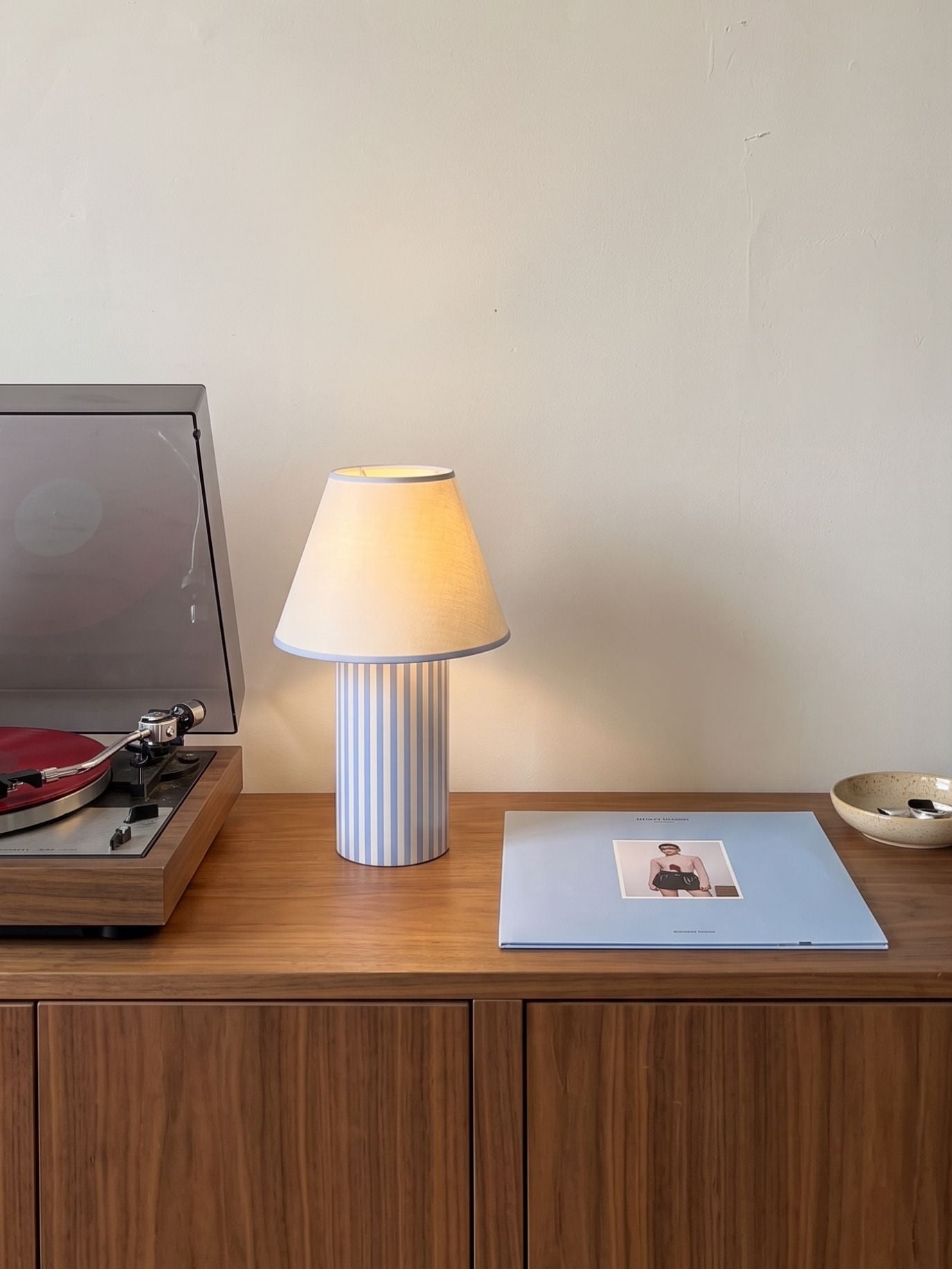 The Original - Aurel Portable Lamp | Linen - Blue & White