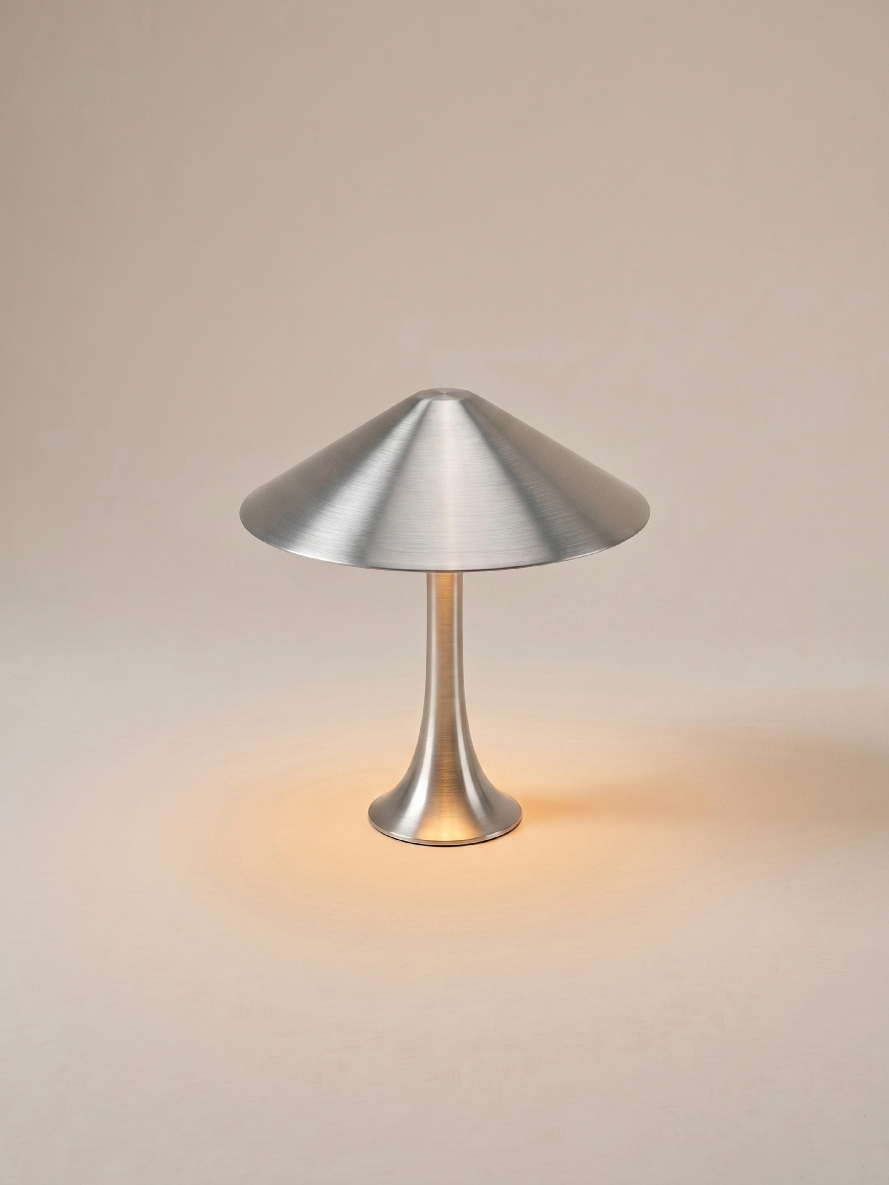Nova Large Portable Lamp | Brushed Aluminium