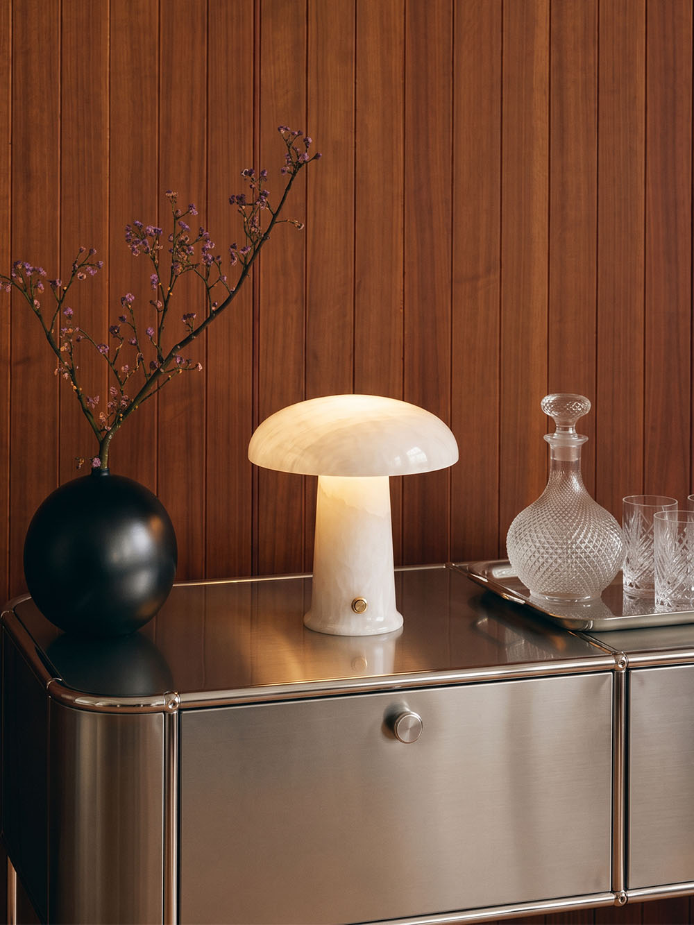 Cera Mini Portable Lamp | Alabaster
