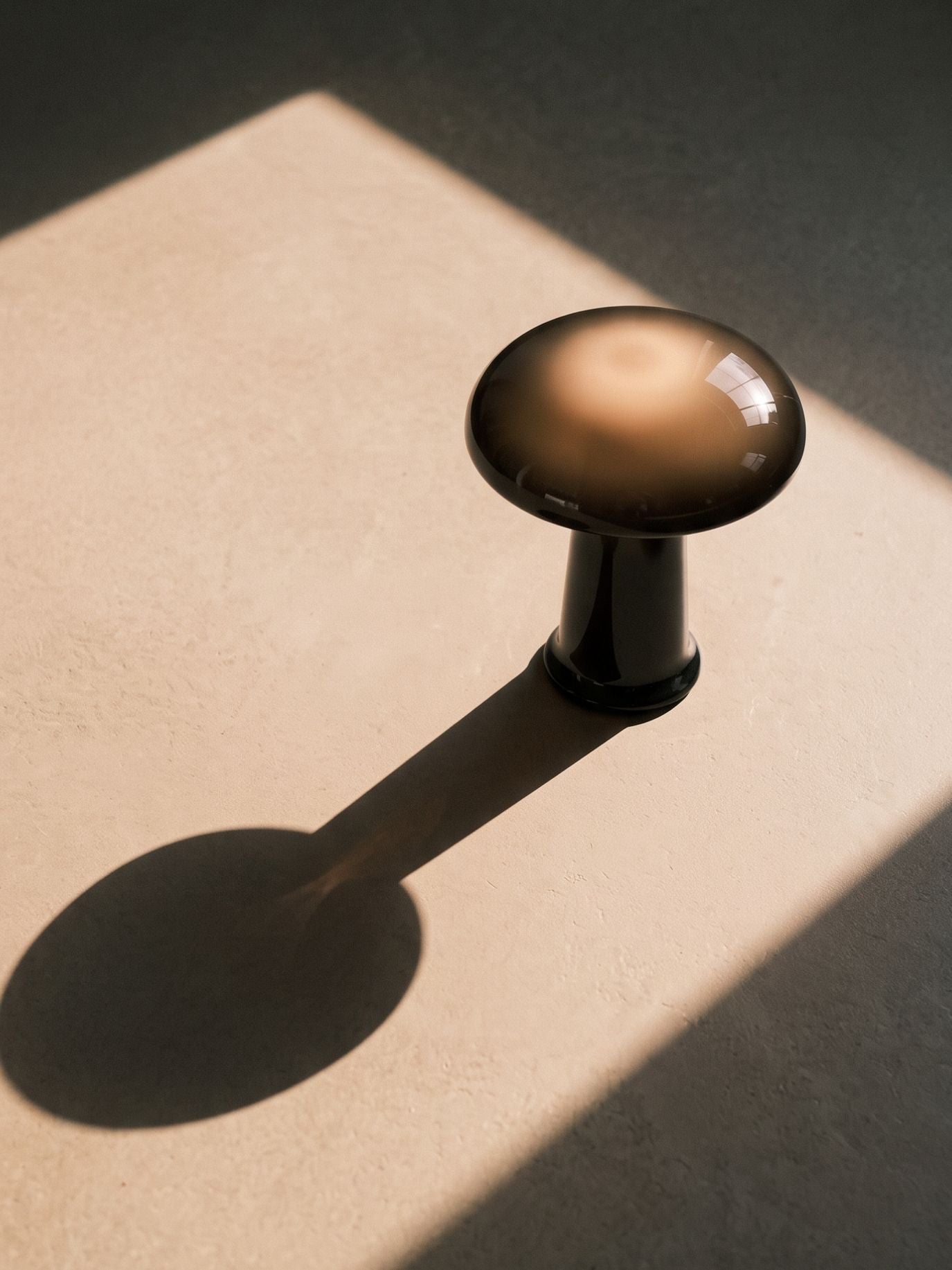 Cera Mini Portable Lamp | Black Glass
